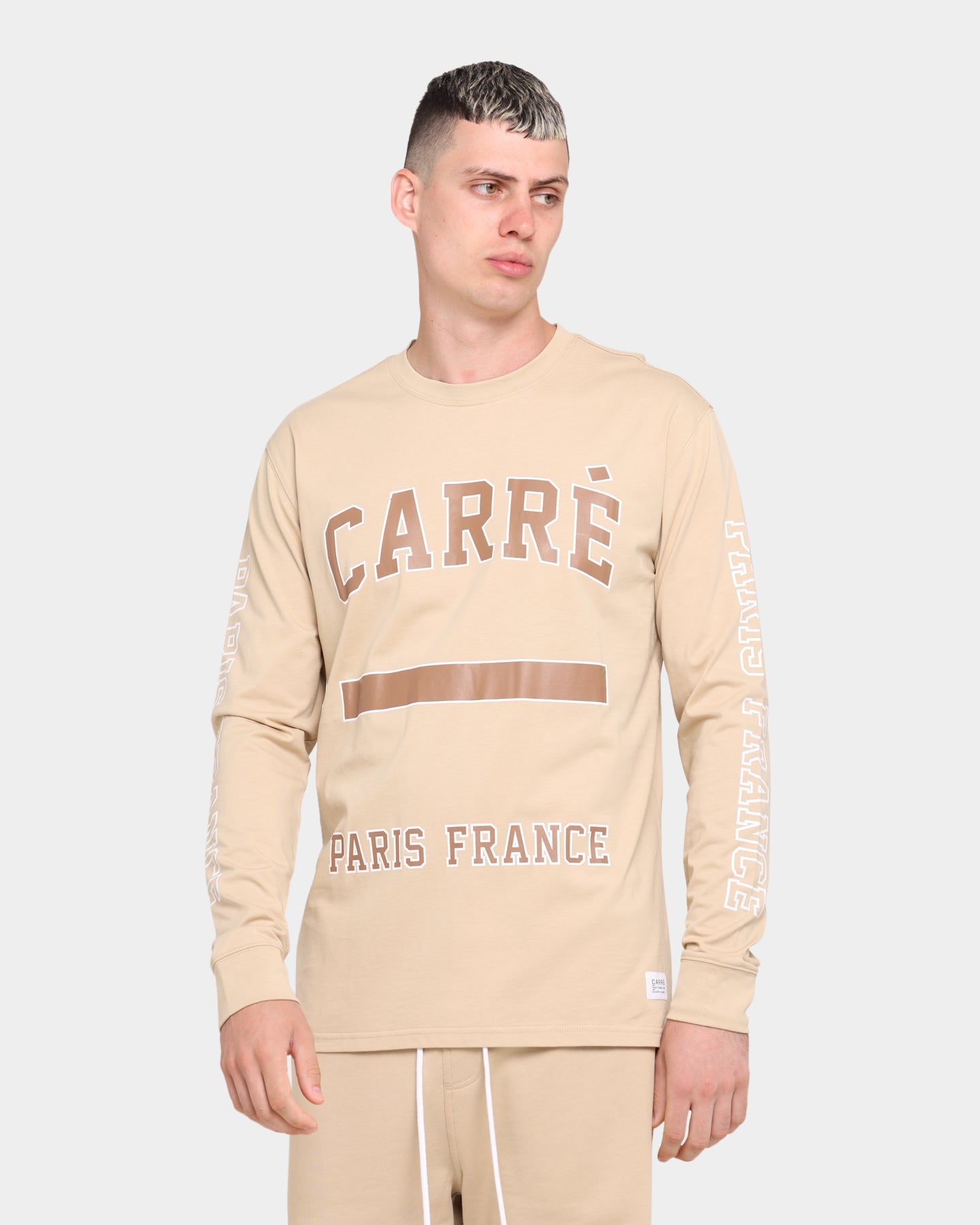 Carr√© CDG Classique Long Sleeve T-Shirt Stone