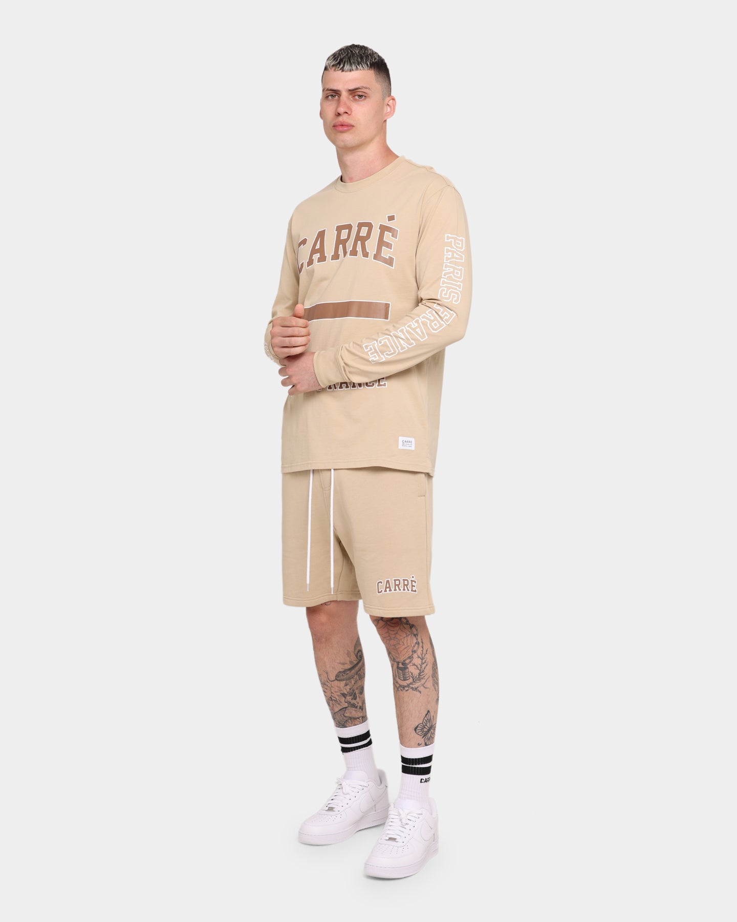Carr√© CDG Classique Long Sleeve T-Shirt Stone