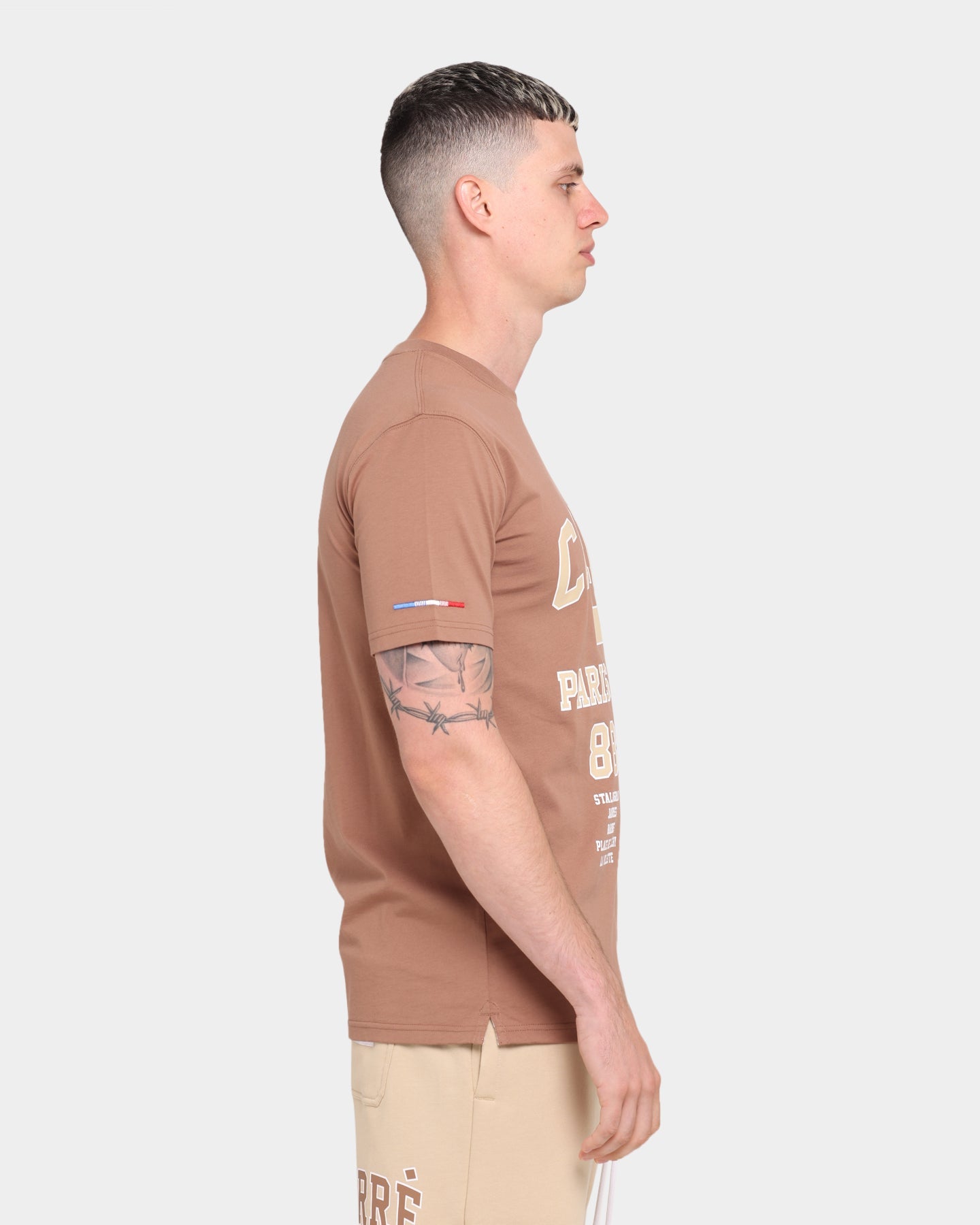 Carre CDG Classique Short Sleeve T-Shirt Brown