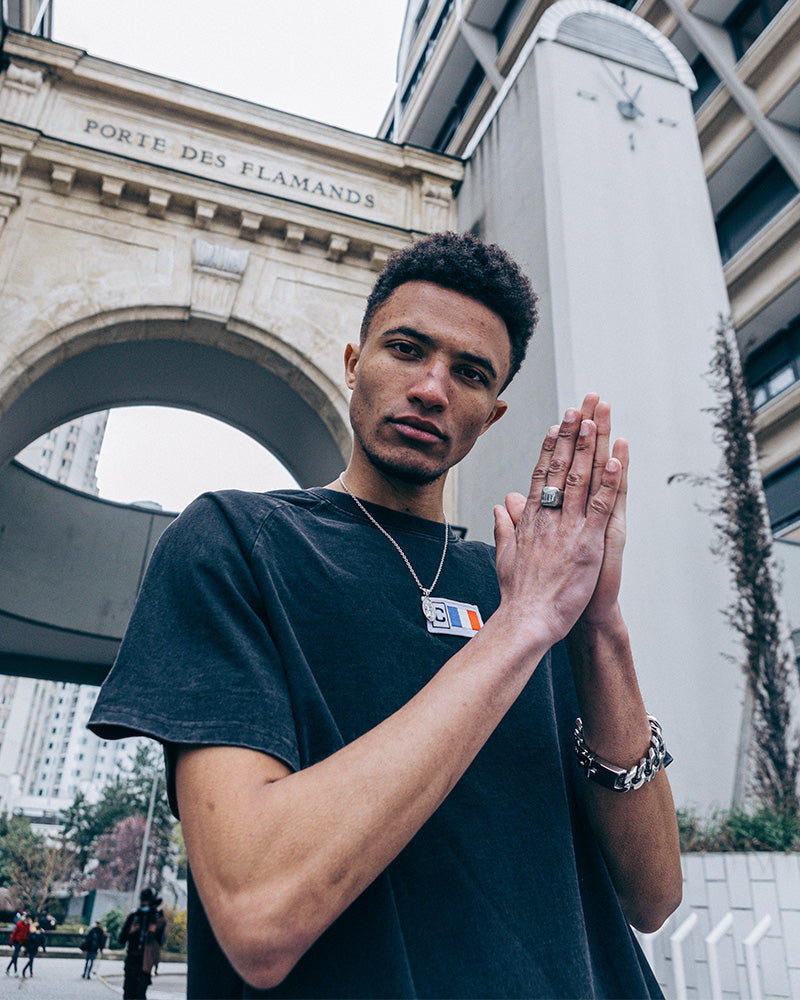 Carr√© PC Wash Double Up Short Sleeve T-Shirt Washed Black