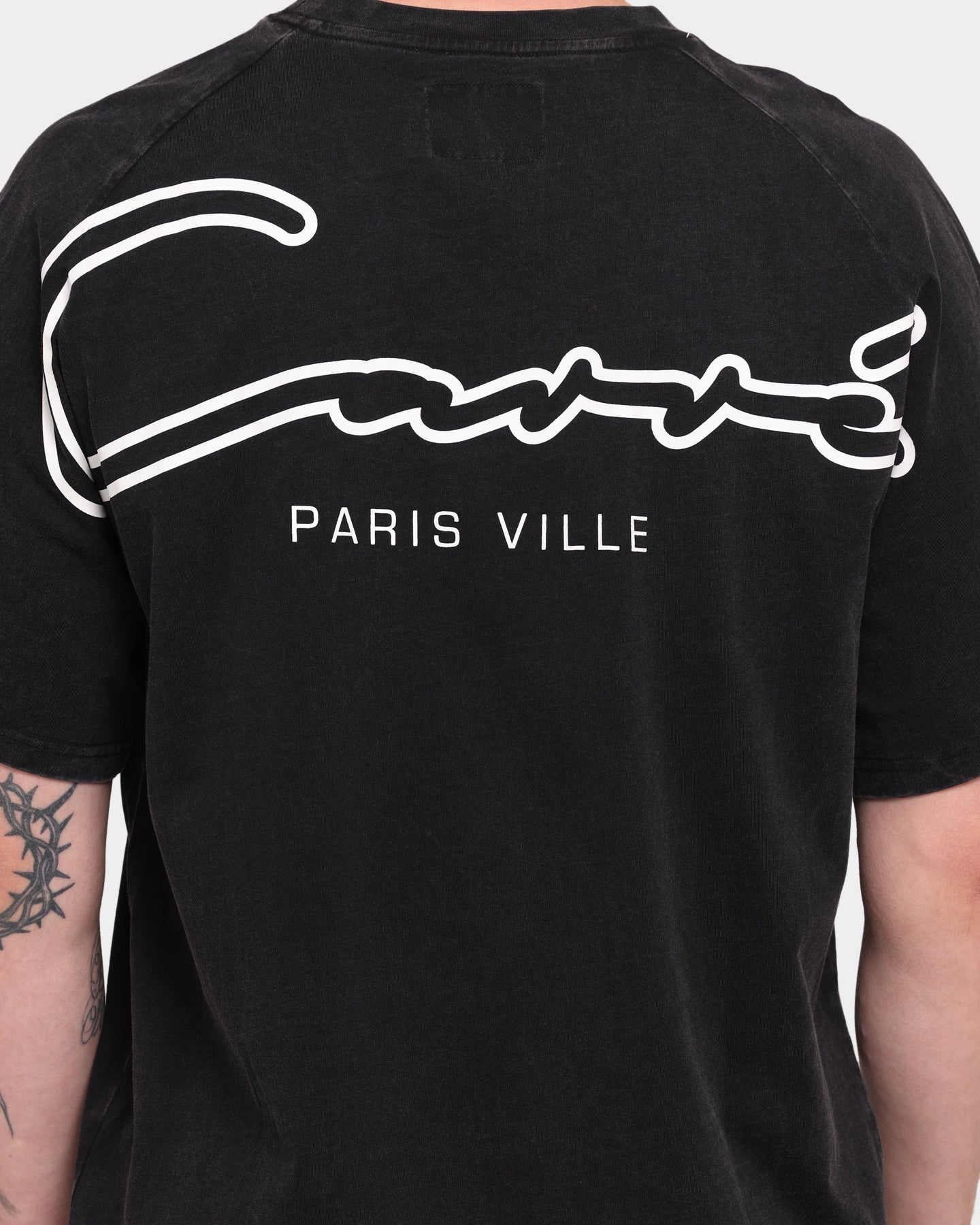 Carr√© PC Wash Double Up Short Sleeve T-Shirt Washed Black