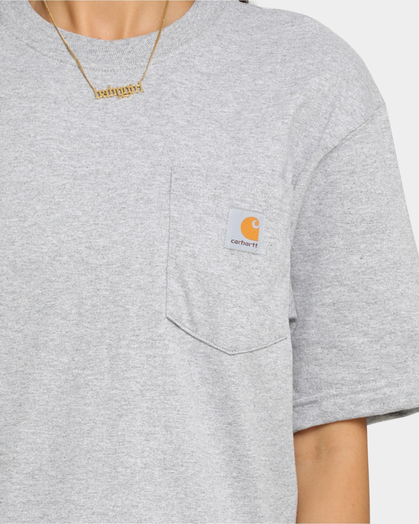 Carhartt Men's Carhartt Pocket Short Sleeve T-Shirt Heather Grey Style001