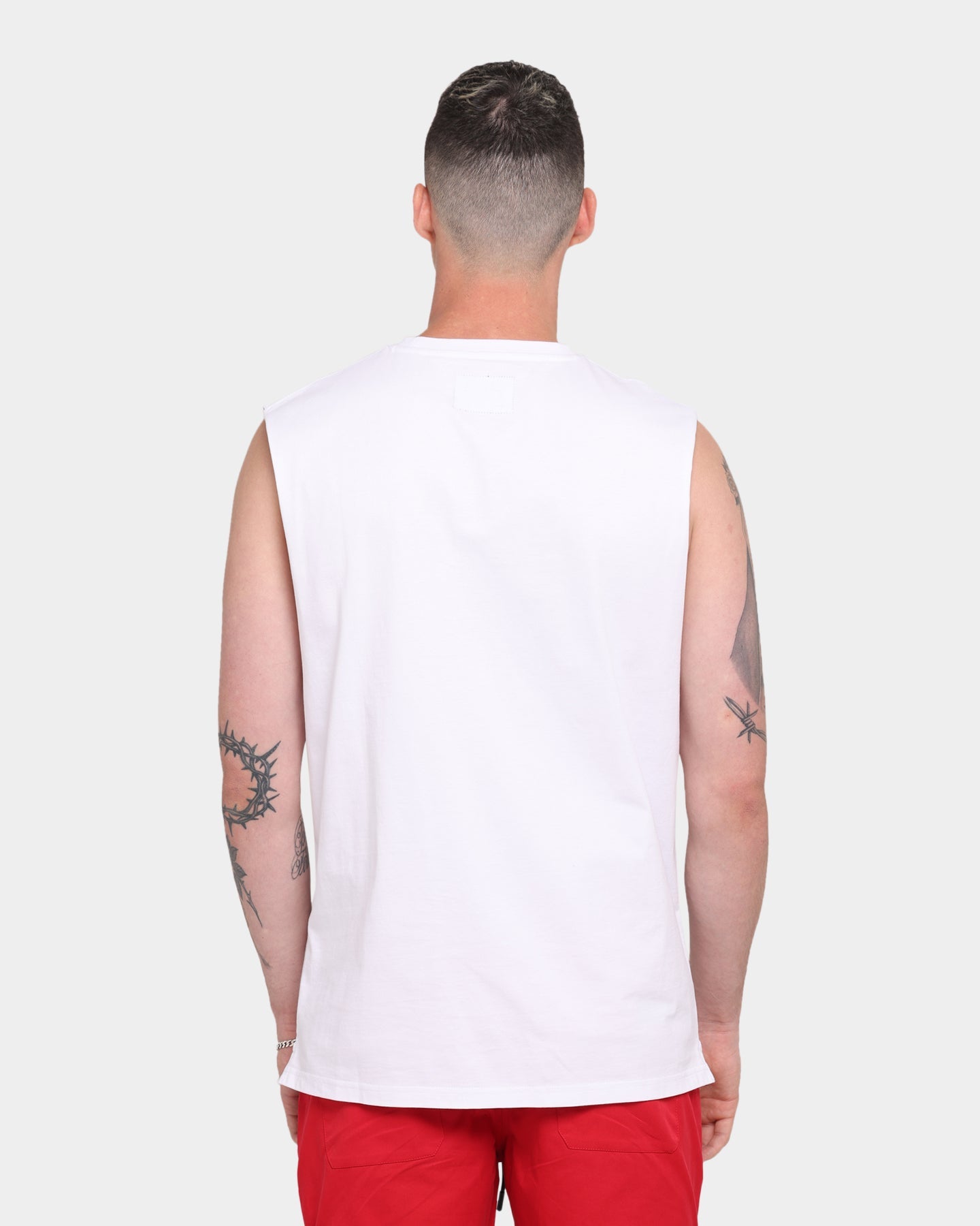 Carr√© Stripes Classique Muscle T-Shirt White