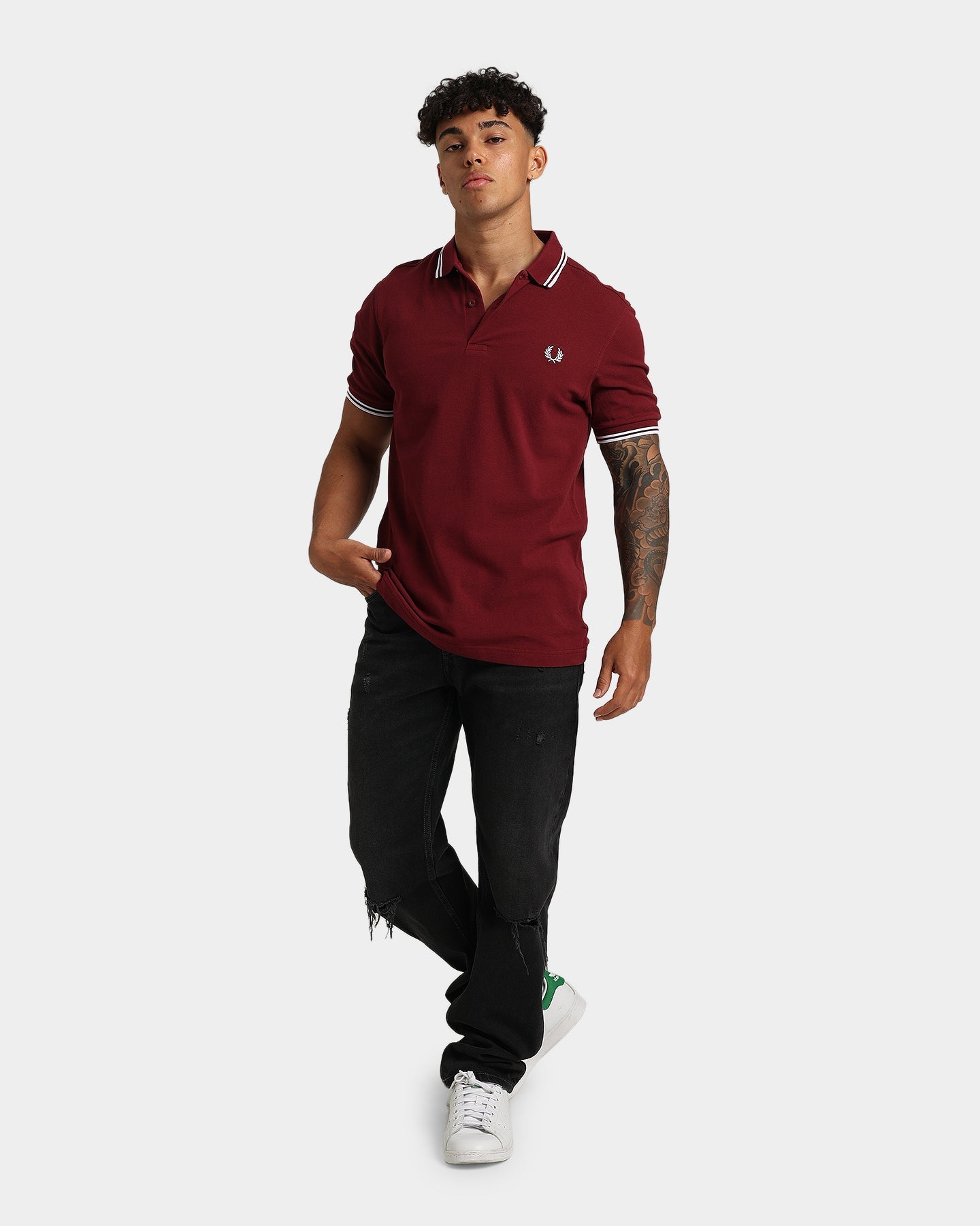 Fred Perry Twin Tipped Polo Shirt Port