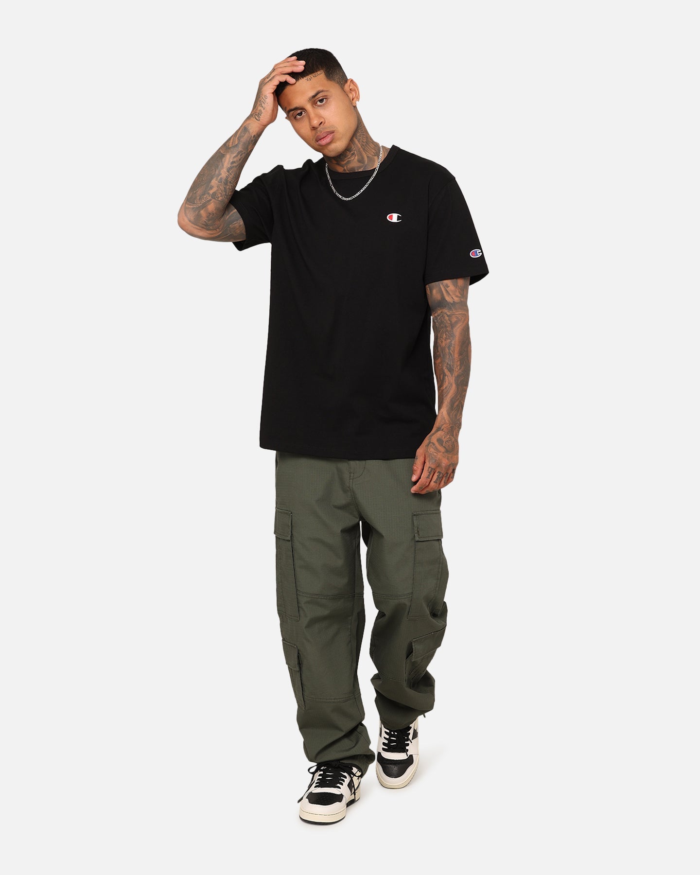 Champion Heritage Small C T-Shirt Black