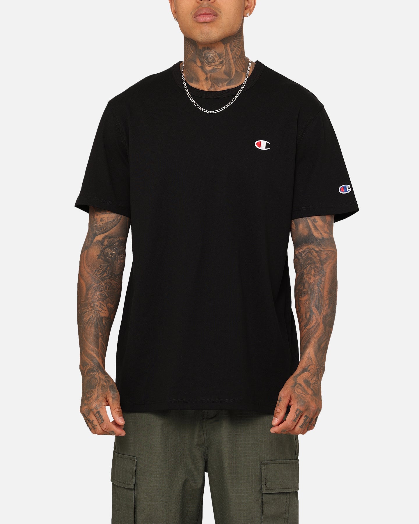 Champion Heritage Small C T-Shirt Black