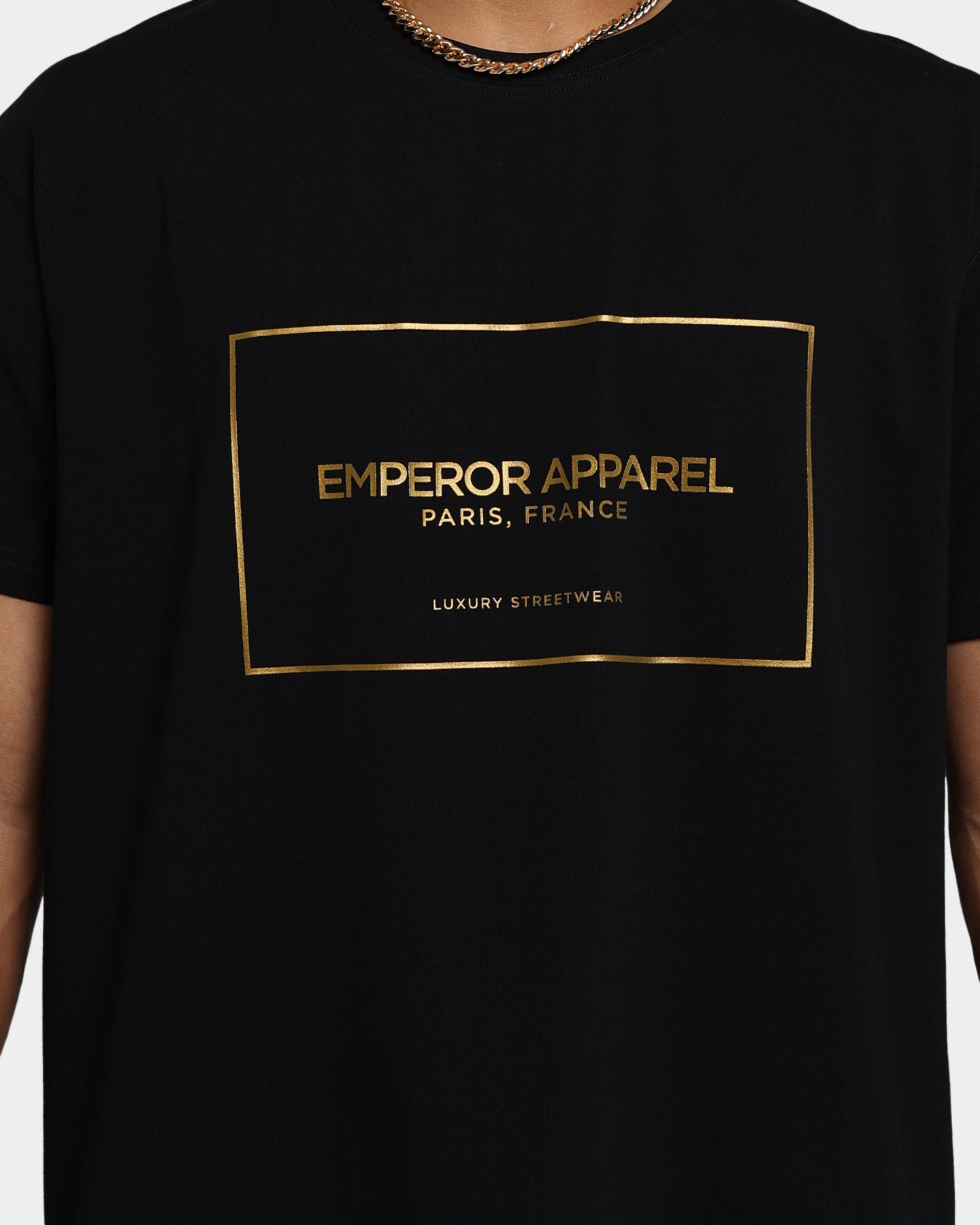 Emperor Apparel Chic Hustle Short Sleeve T-Shirt Black/Gold