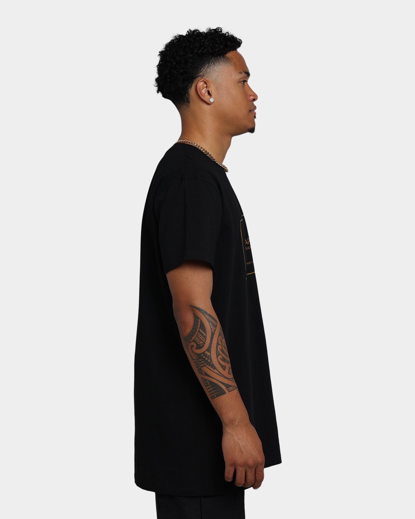 Emperor Apparel Chic Hustle Short Sleeve T-Shirt Black/Gold