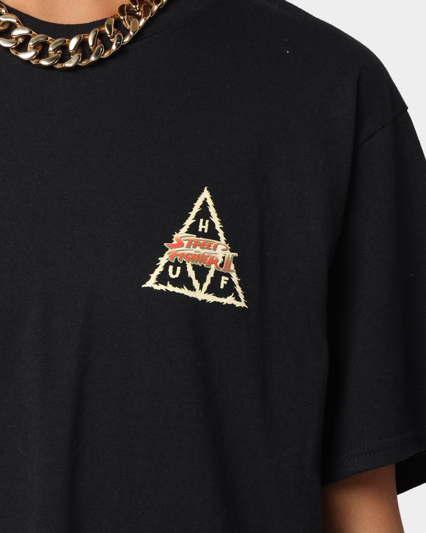 HUF Blanka Triple Triangle Street Fighter Short Sleeve Tee Black Style001