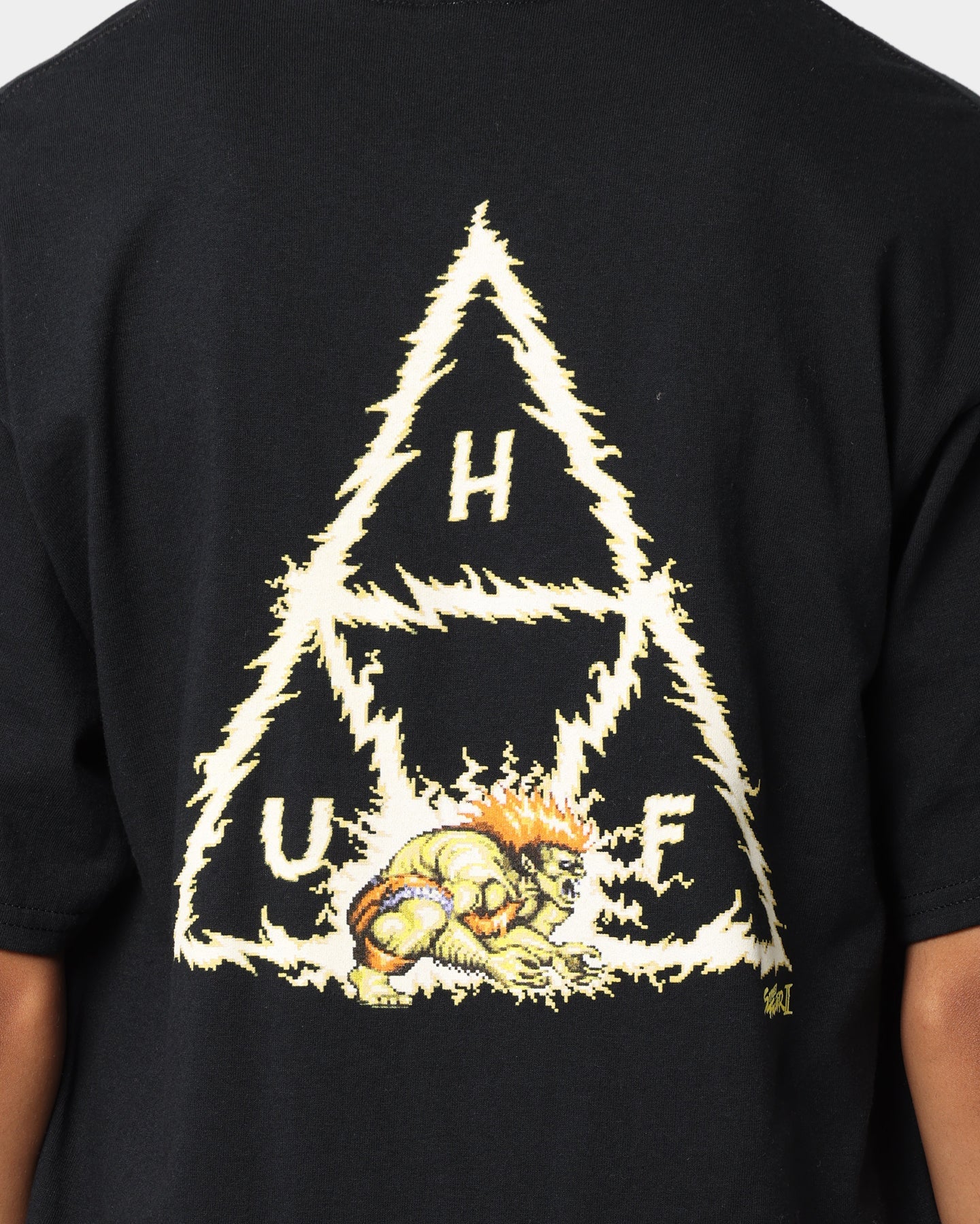 HUF Blanka Triple Triangle Street Fighter Short Sleeve Tee Black Style001