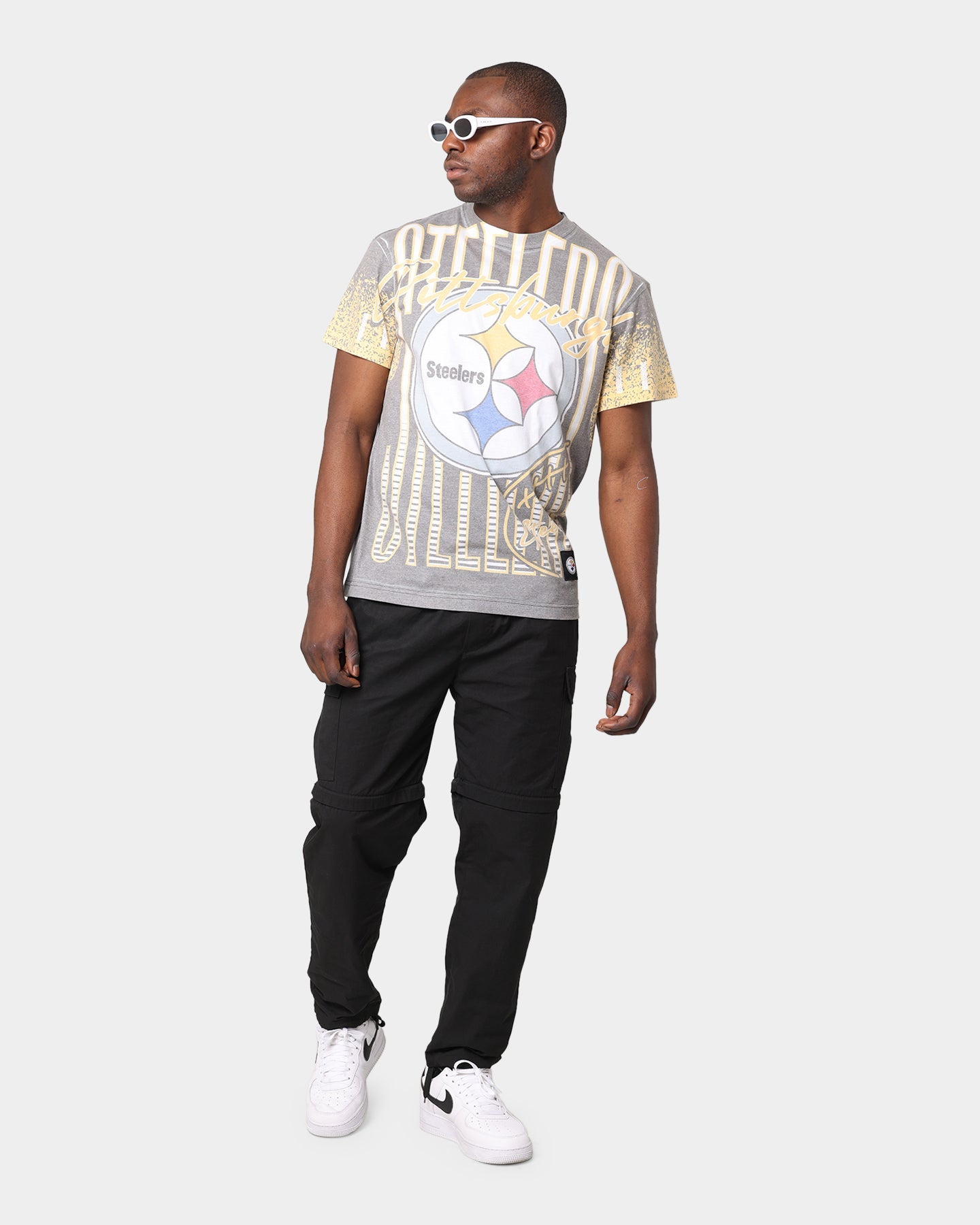 Mitchell & Ness Pittsburgh Steelers Jumbotron Sublimated T-Shirt Black