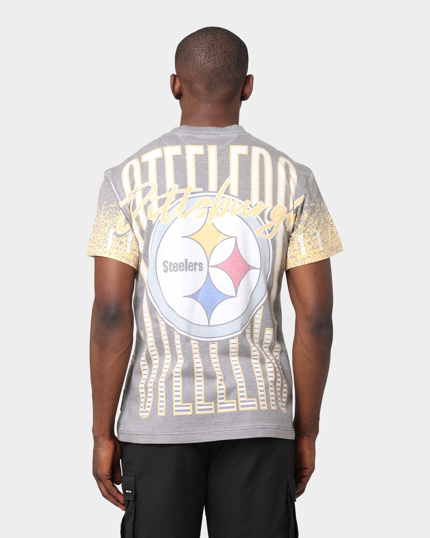 Mitchell & Ness Pittsburgh Steelers Jumbotron Sublimated T-Shirt Black