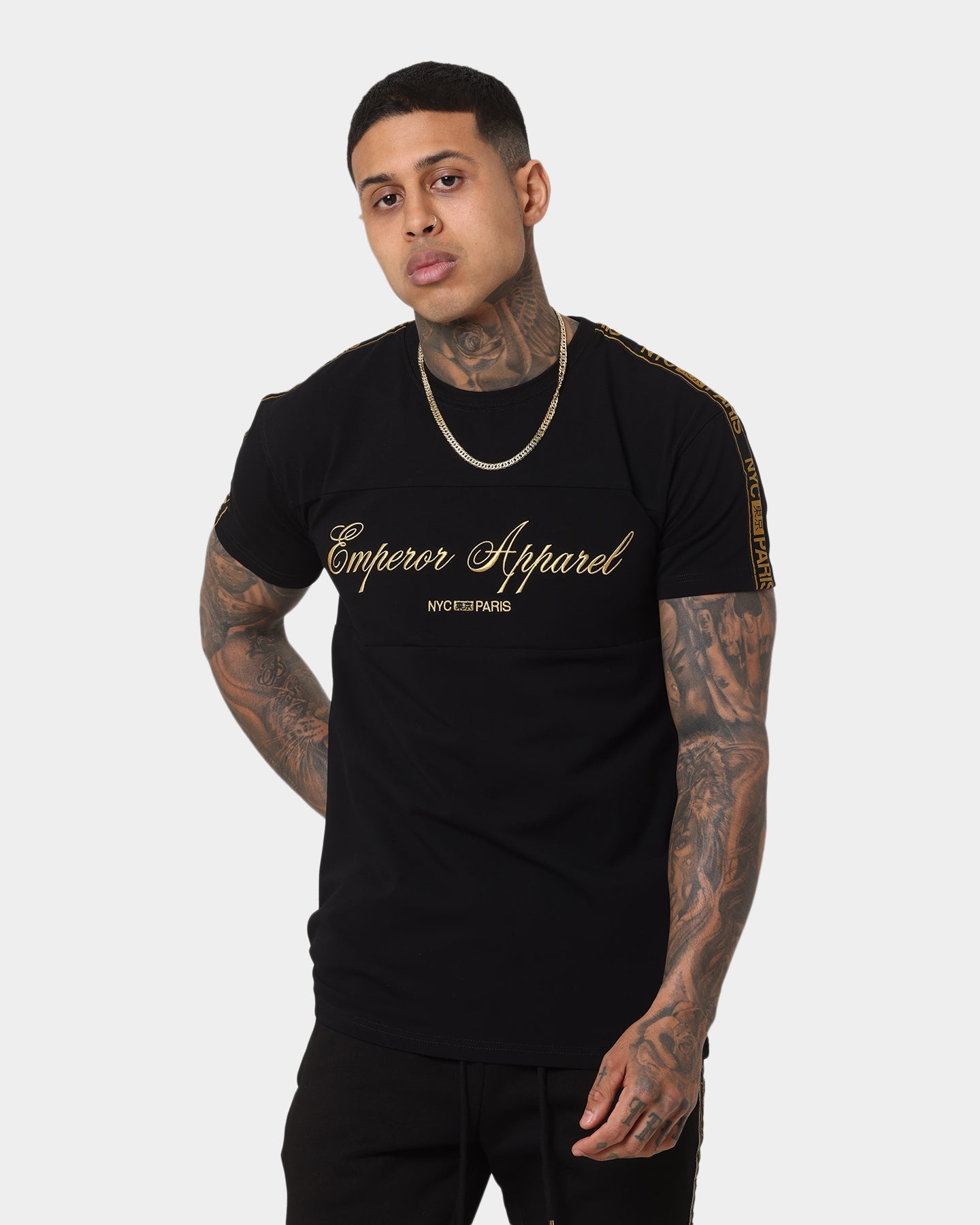 Emperor Apparel Nouveau Hustle Short Sleeve T-Shirt Black/Gold