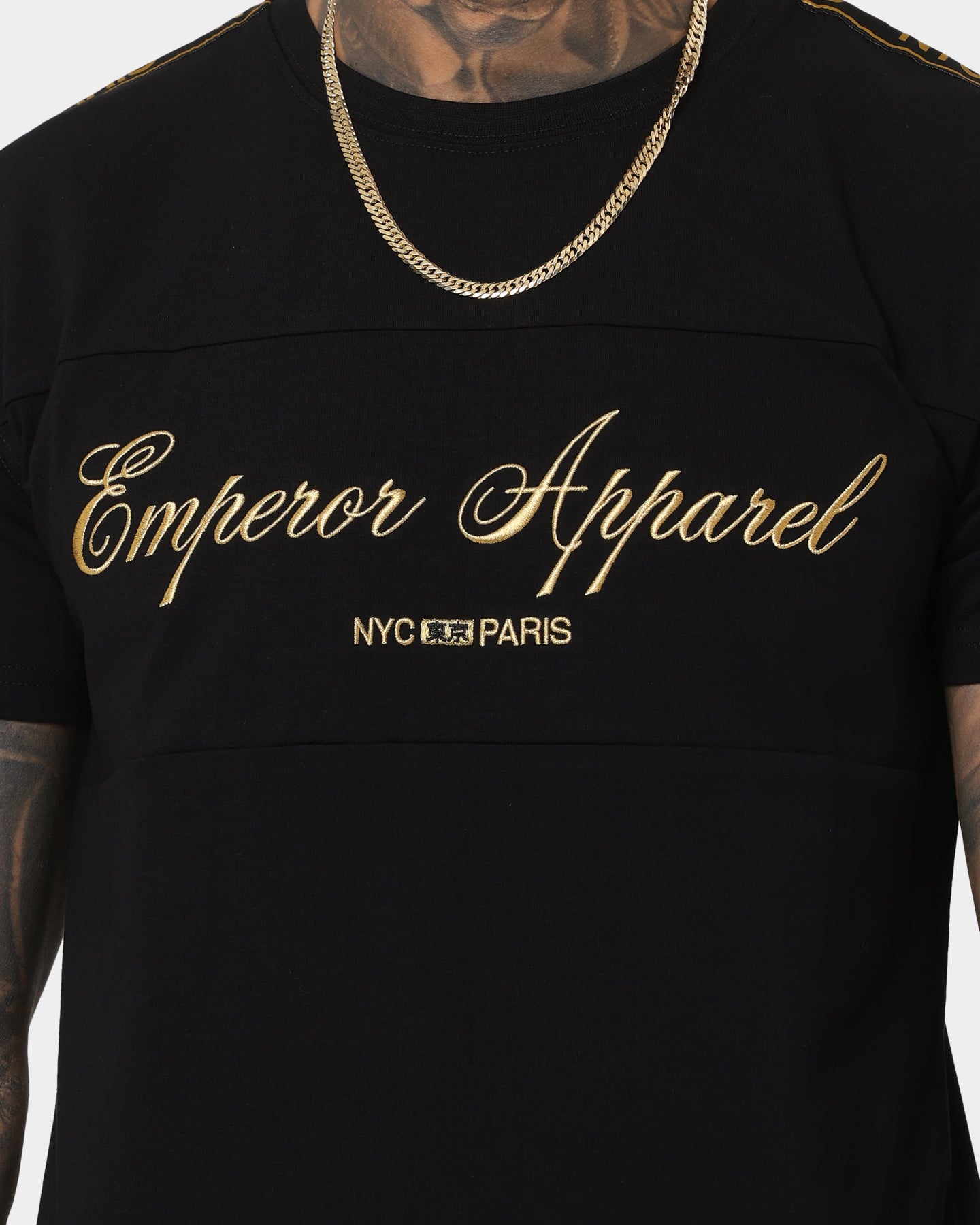 Emperor Apparel Nouveau Hustle Short Sleeve T-Shirt Black/Gold