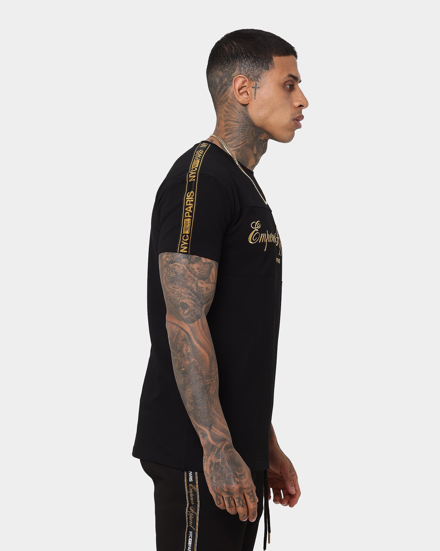 Emperor Apparel Nouveau Hustle Short Sleeve T-Shirt Black/Gold