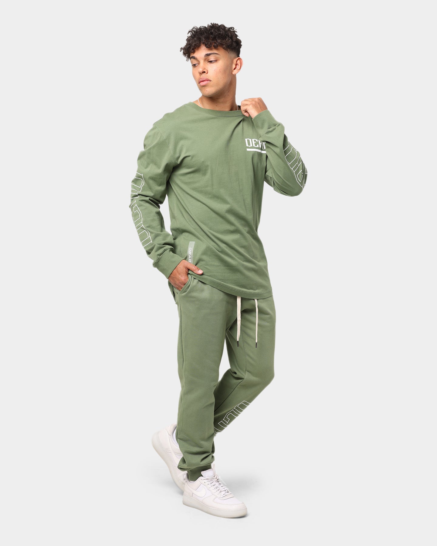 Dead Studios Rival Long Sleeve T-Shirt Olive Green