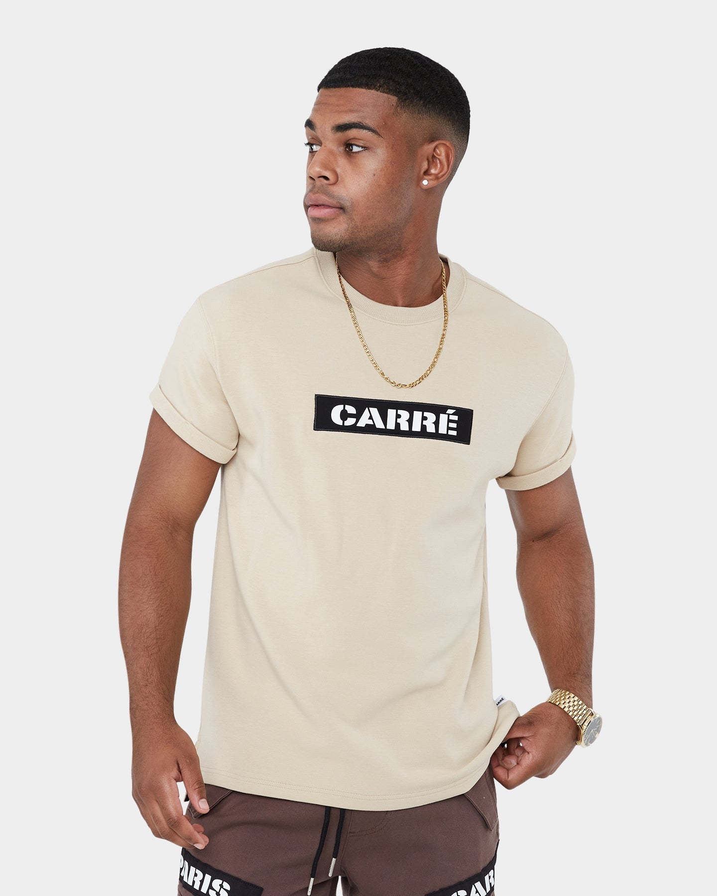 Carr√© Militant Short Sleeve T-Shirt Stone