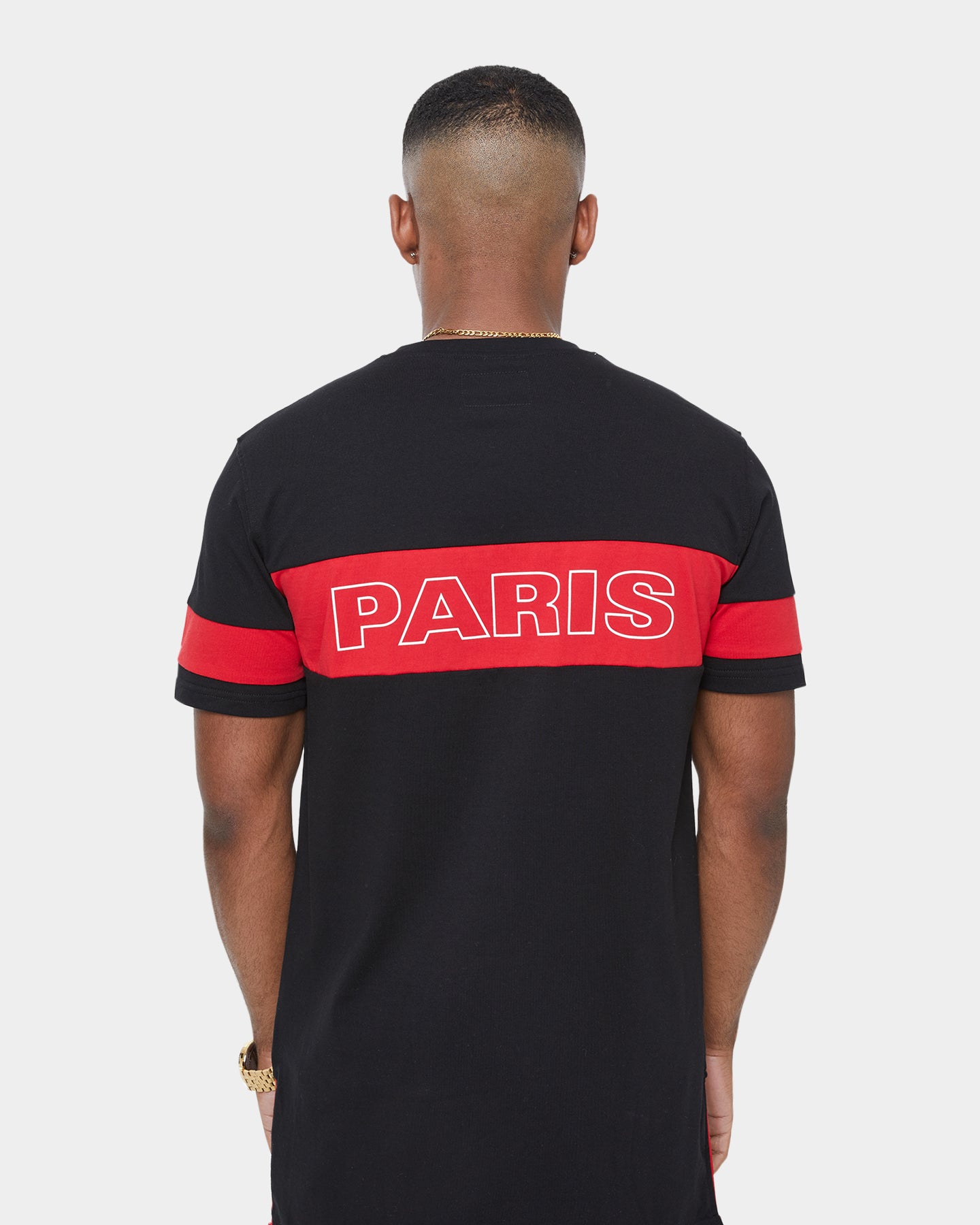 Carr√© Panneau Short Sleeve T-Shirt Black/Red