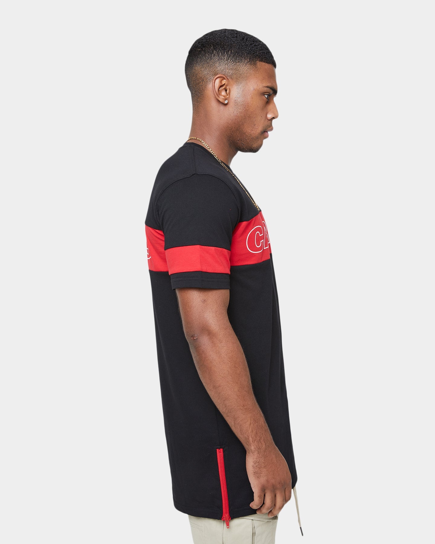 Carr√© Panneau Short Sleeve T-Shirt Black/Red
