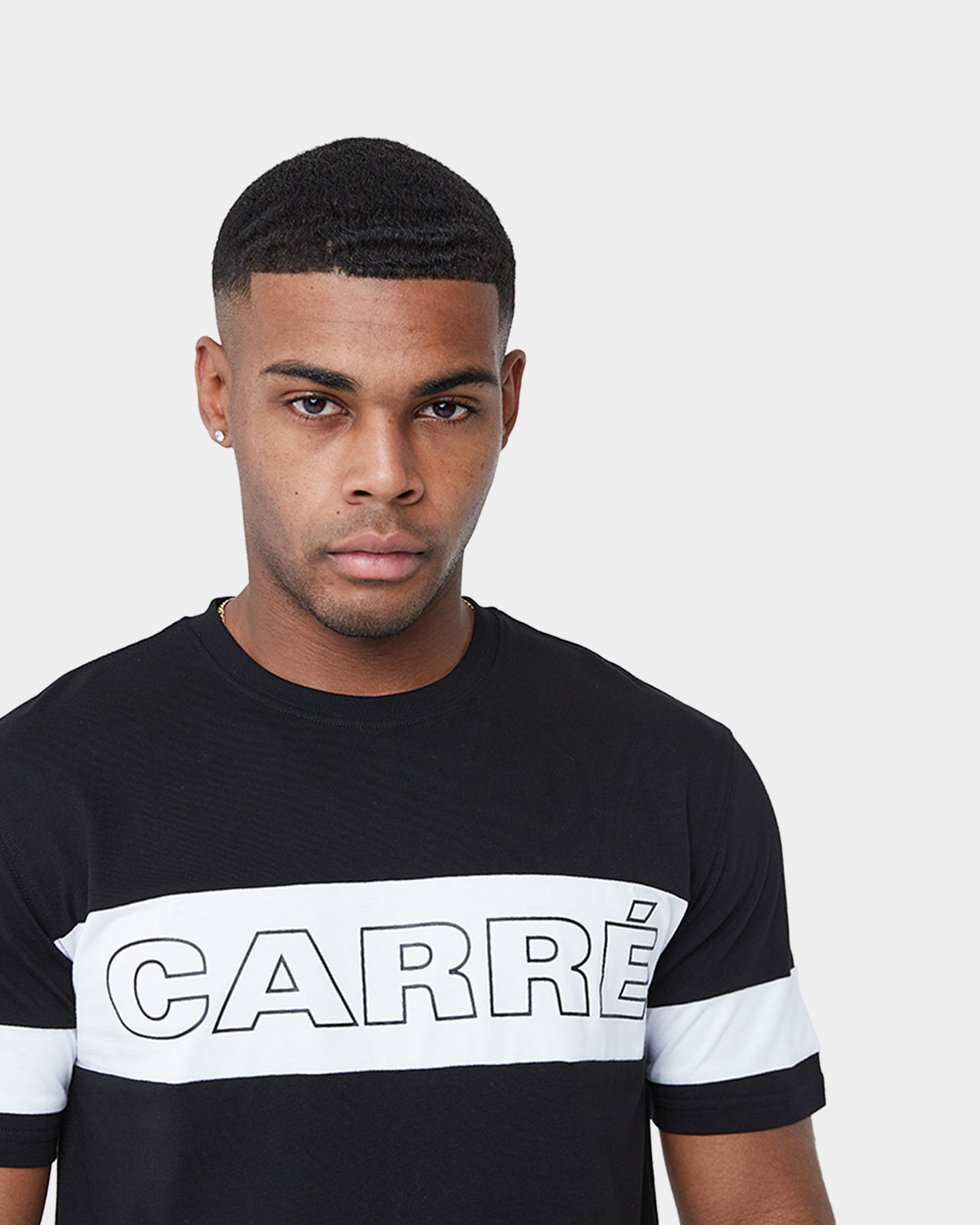 Carr√© Panneau Short Sleeve T-Shirt Black/White