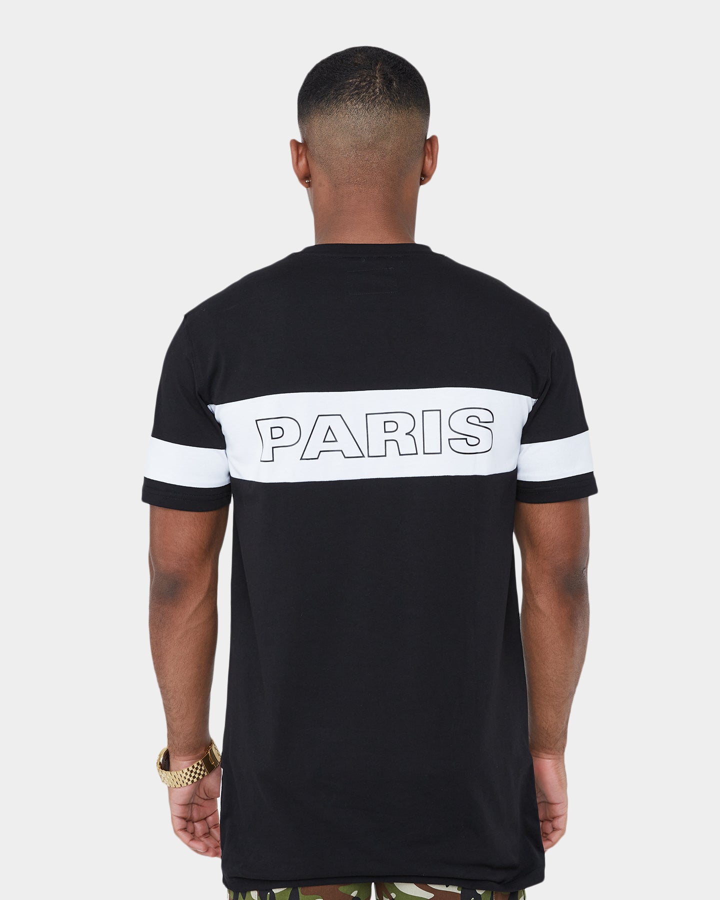Carr√© Panneau Short Sleeve T-Shirt Black/White