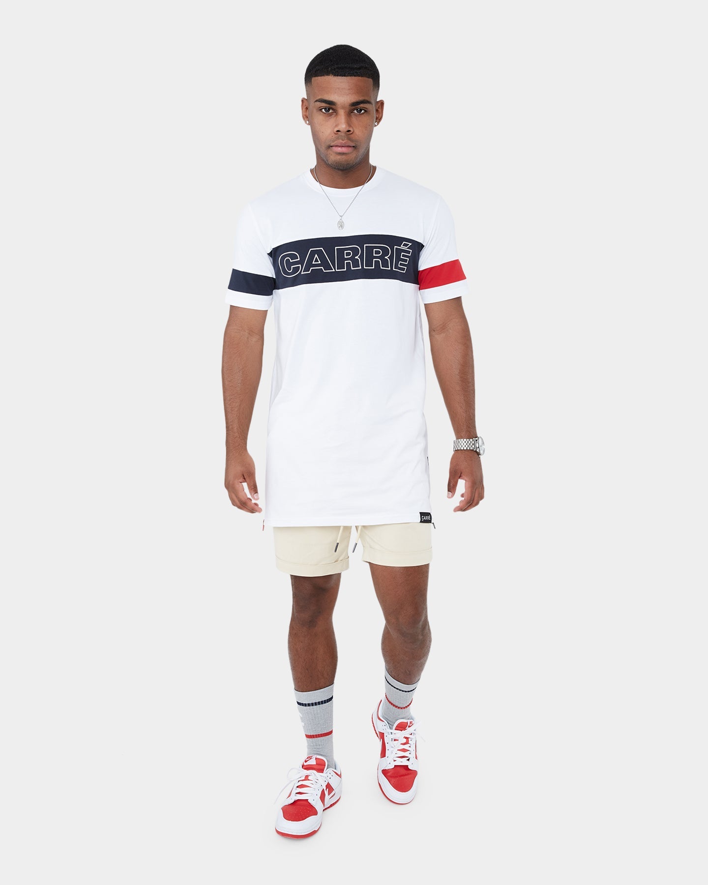 Carr√© Panneau Short Sleeve T-Shirt White