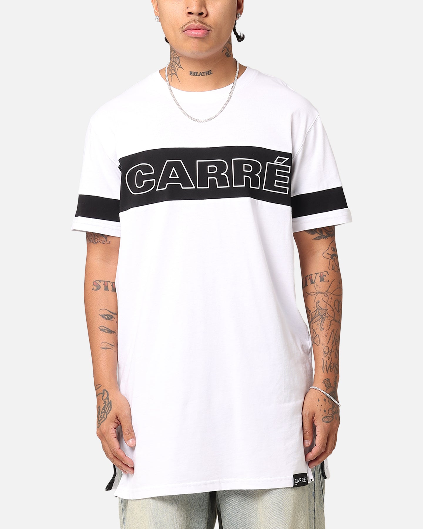 Carr√© Panneau Short Sleeve T-Shirt White/Black