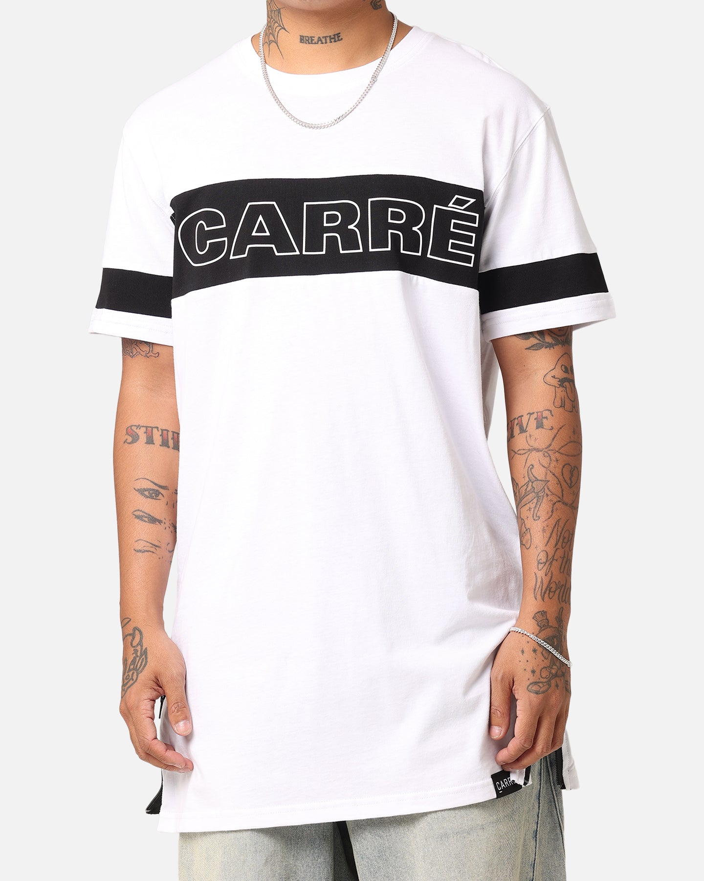 Carr√© Panneau Short Sleeve T-Shirt White/Black