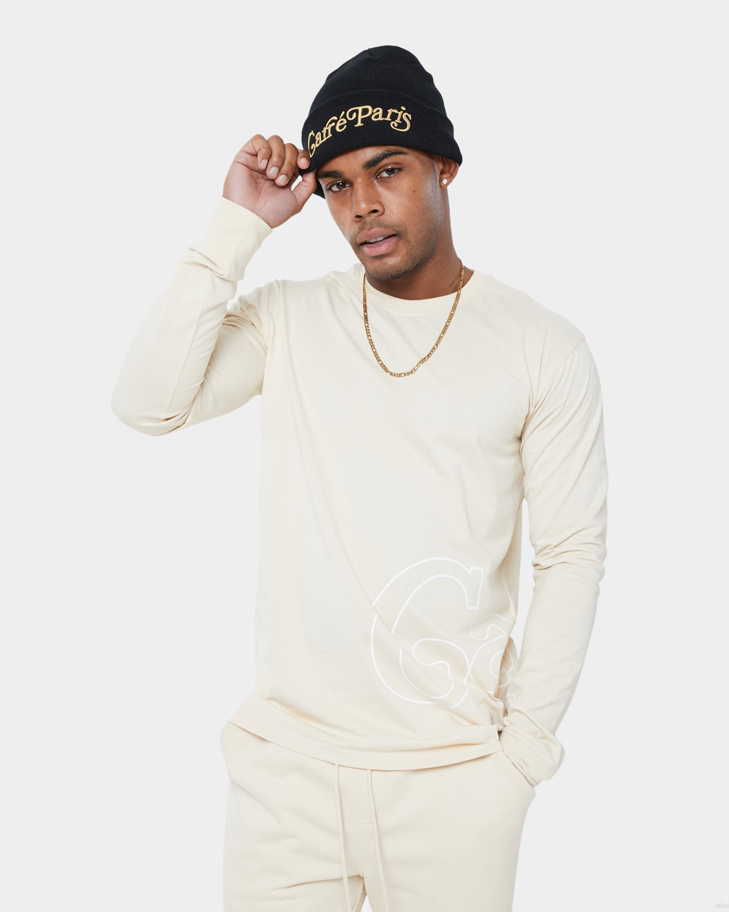 Carr√© Volle Classique Long Sleeve T-Shirt Light Stone