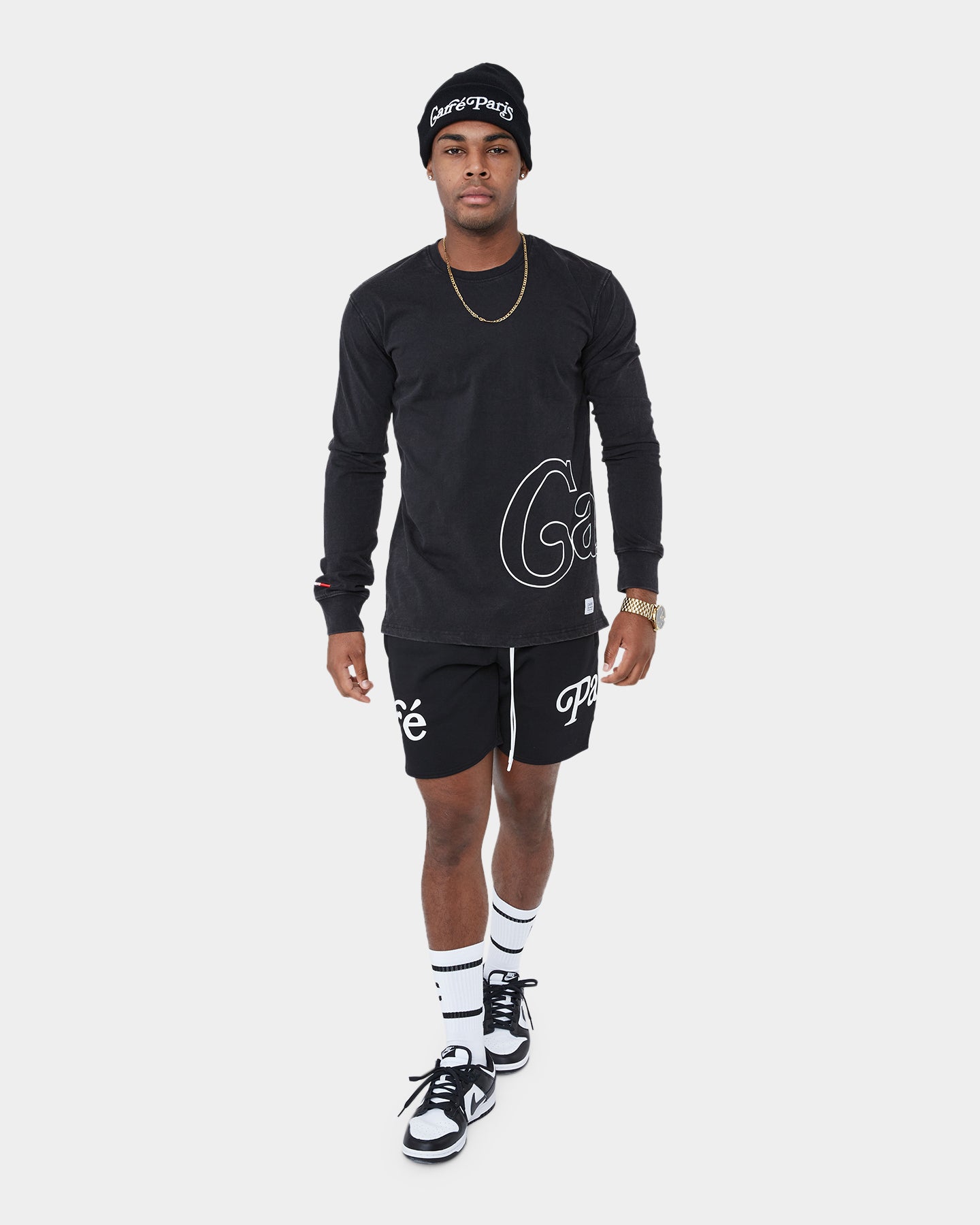 Carr√© Volle Classique Long Sleeve T-Shirt Washed Black