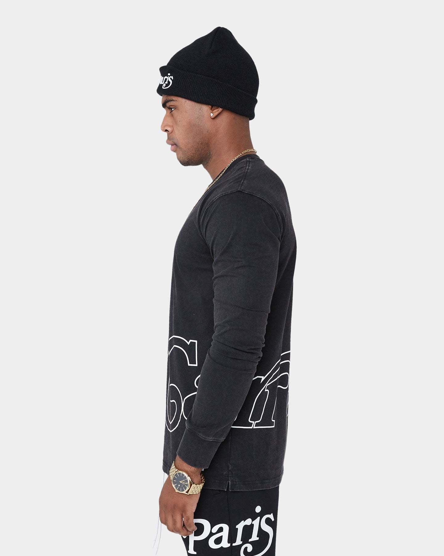 Carr√© Volle Classique Long Sleeve T-Shirt Washed Black