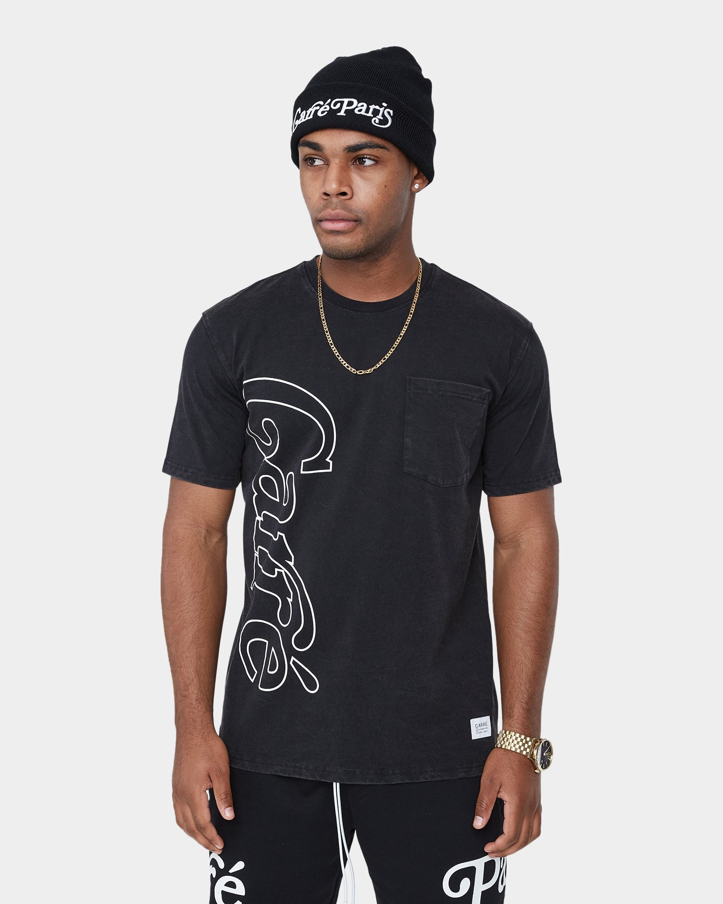Carr√© Volle Pocket Short Sleeve T-Shirt Washed Black