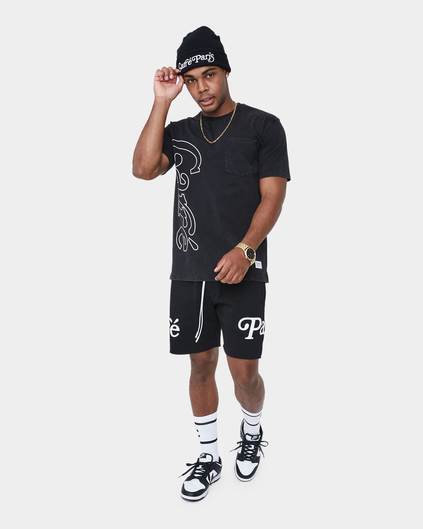 Carr√© Volle Pocket Short Sleeve T-Shirt Washed Black