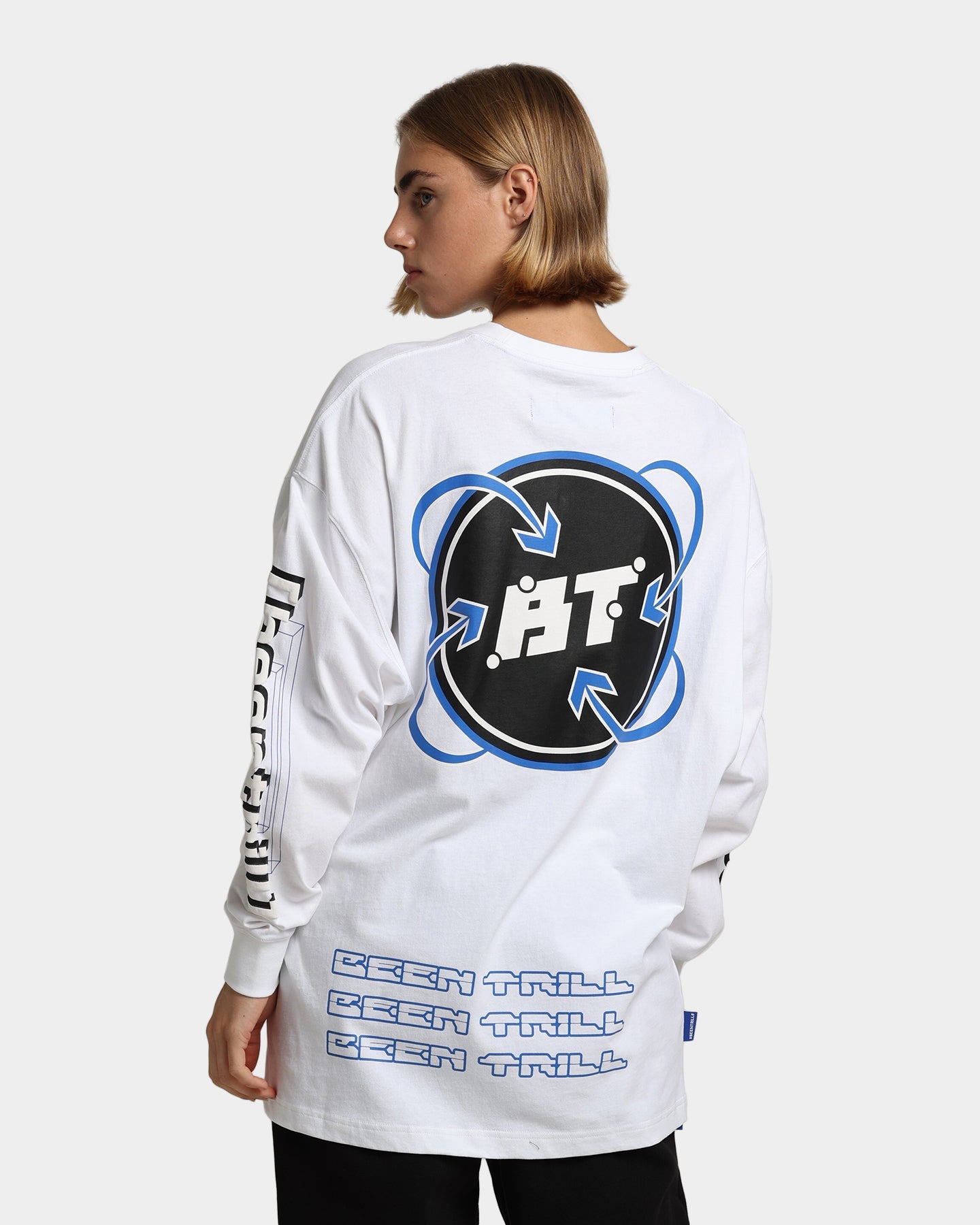 BEENTRILL Industries Long Sleeve T-Shirt White Style001