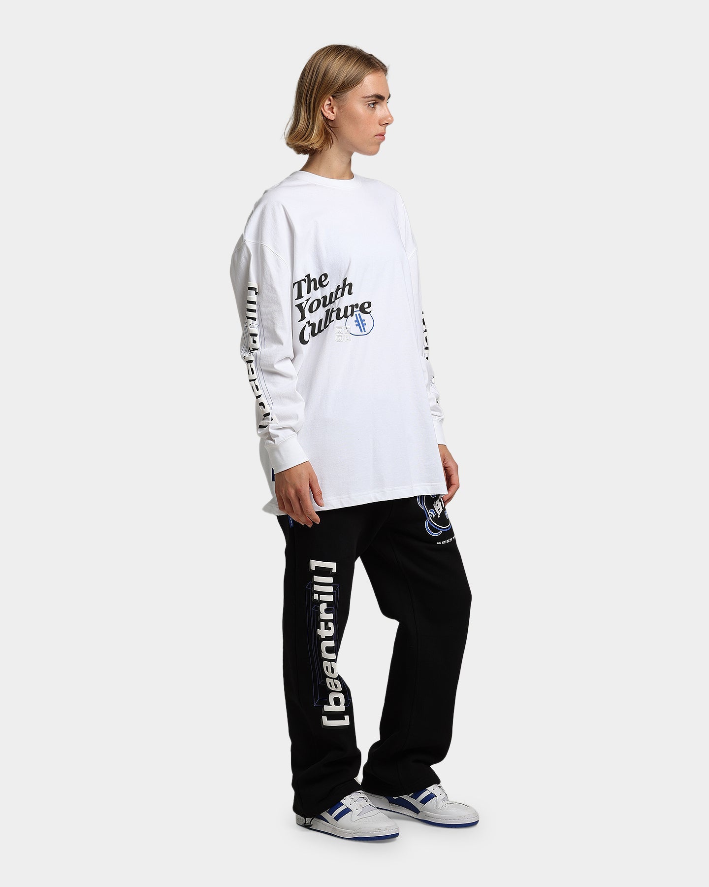 BEENTRILL Industries Long Sleeve T-Shirt White Style001