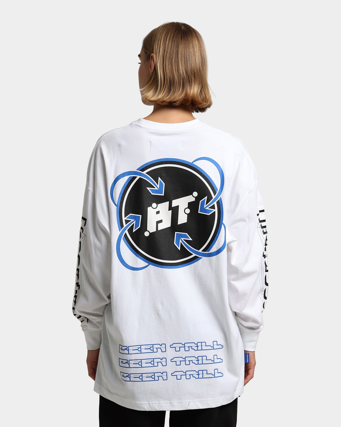 BEENTRILL Industries Long Sleeve T-Shirt White Style001