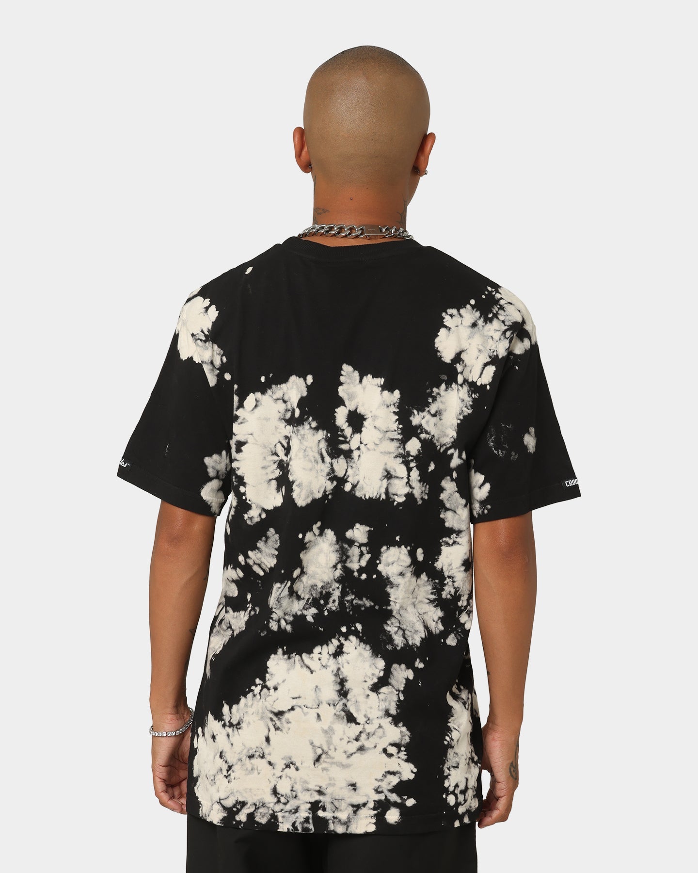 Crooks & Castles Death Row Records X Crooks & Castles Stone Acid Wash T-Shirt Black