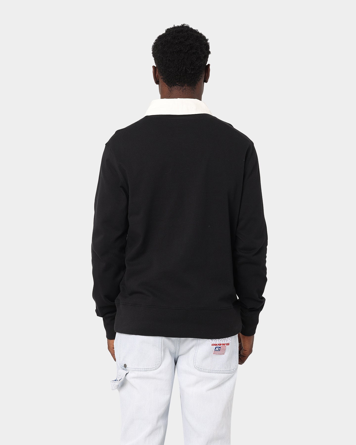Champion Long Sleeve Rugby Shirt Black