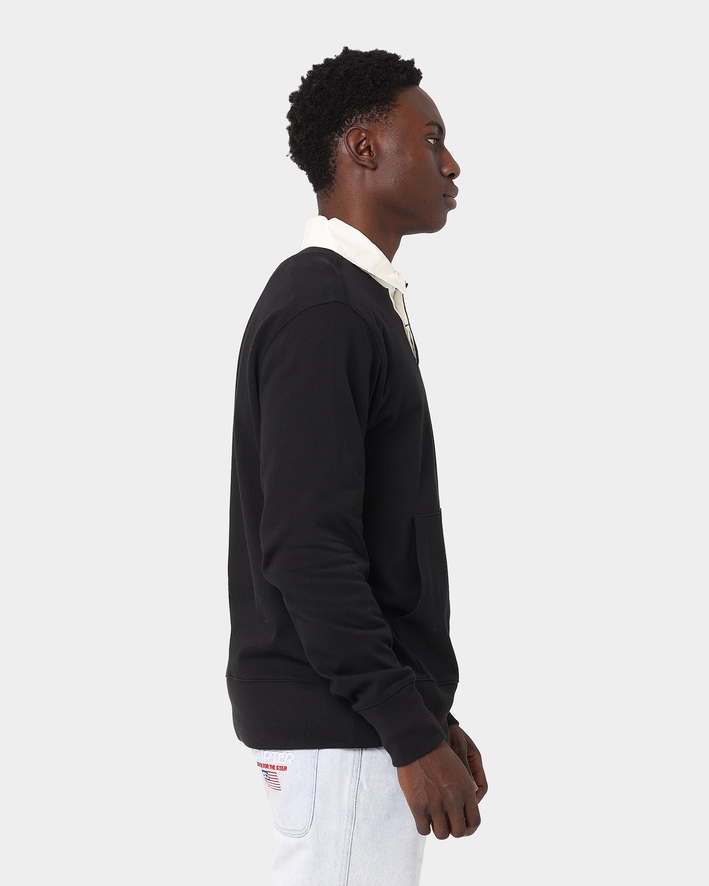 Champion Long Sleeve Rugby Shirt Black