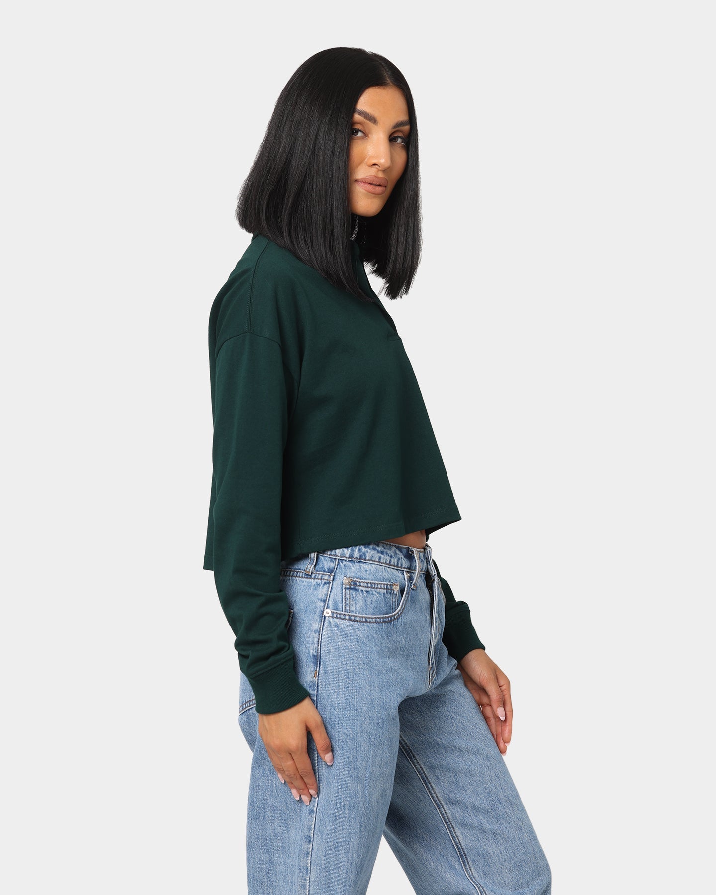 Champion Women's Heritage Varsity Polo Shirt Mid Field