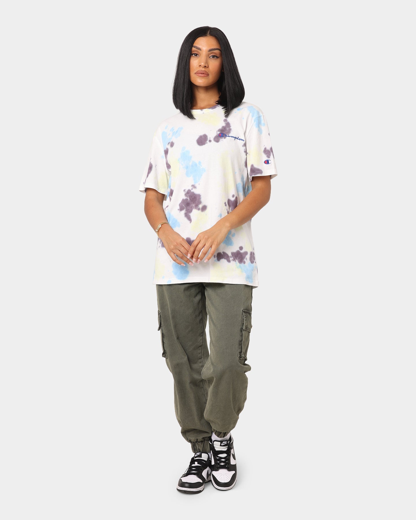Champion Cloud Dye Short Sleeve T-Shirt Print 3c7 Style001