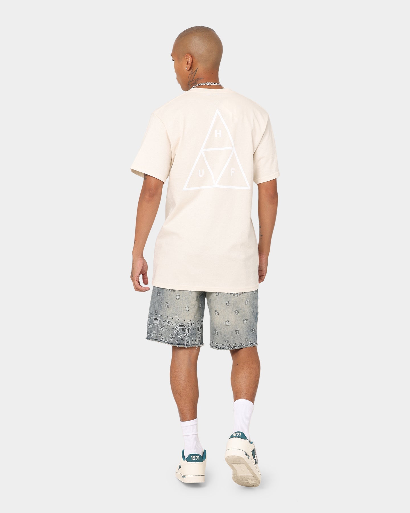 HUF Essentials Triple Triangle T-Shirt Natural