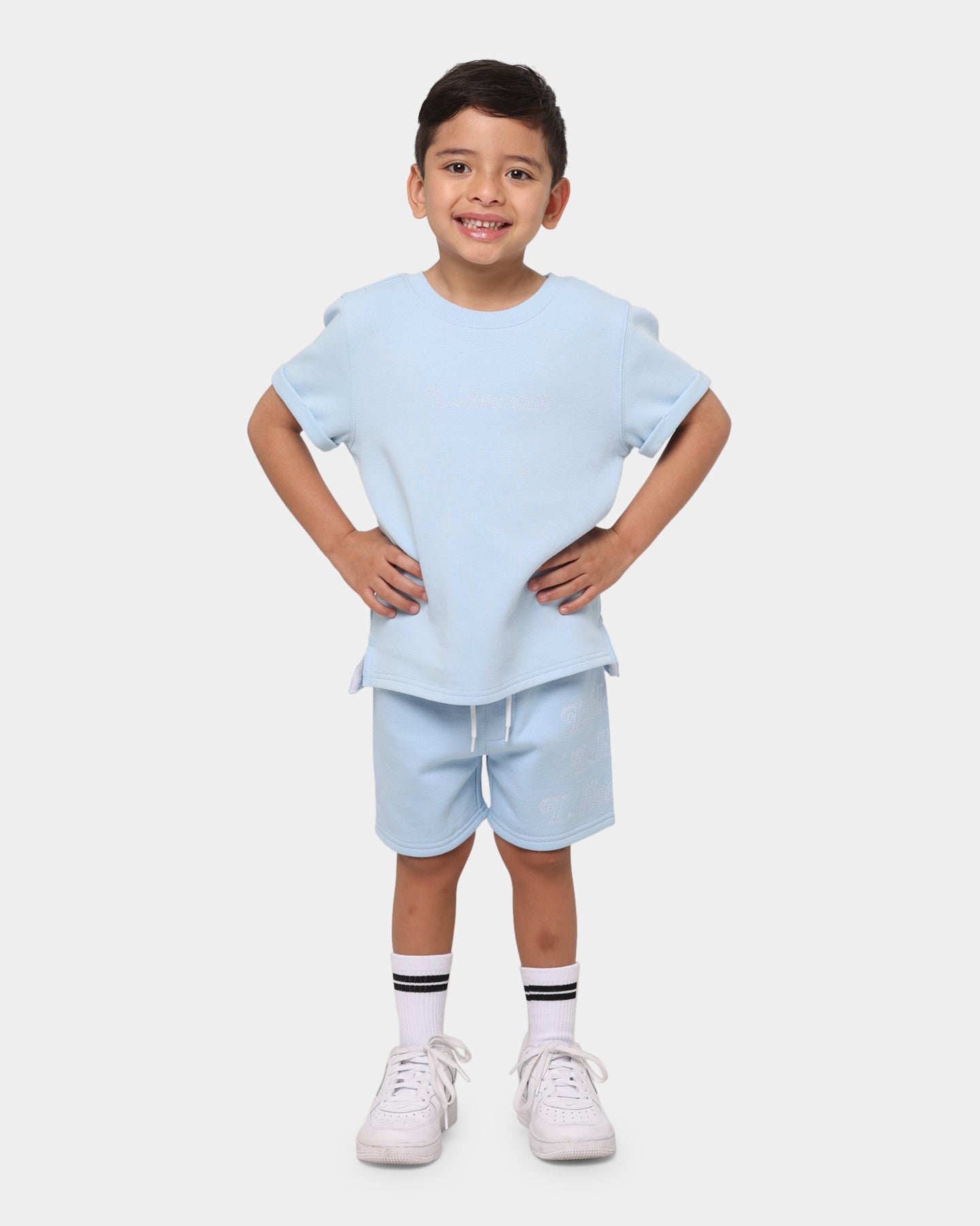 Lil Homm√© Kid's Volle Motion T-Shirt Light Blue