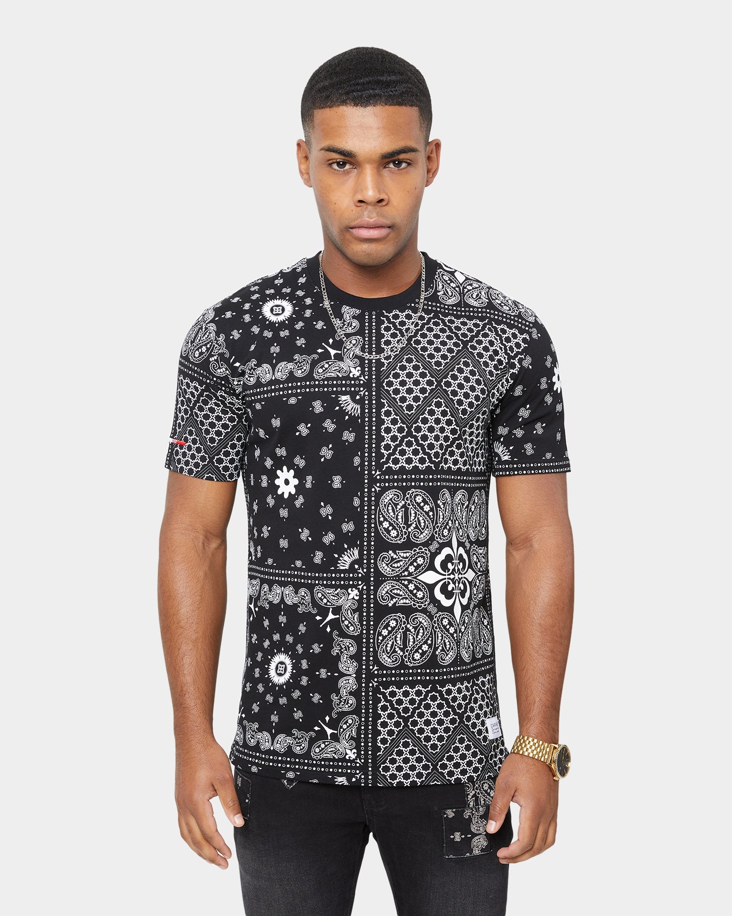 Carre Bandana Ultra Classic Short Sleeve T-Shirt Black