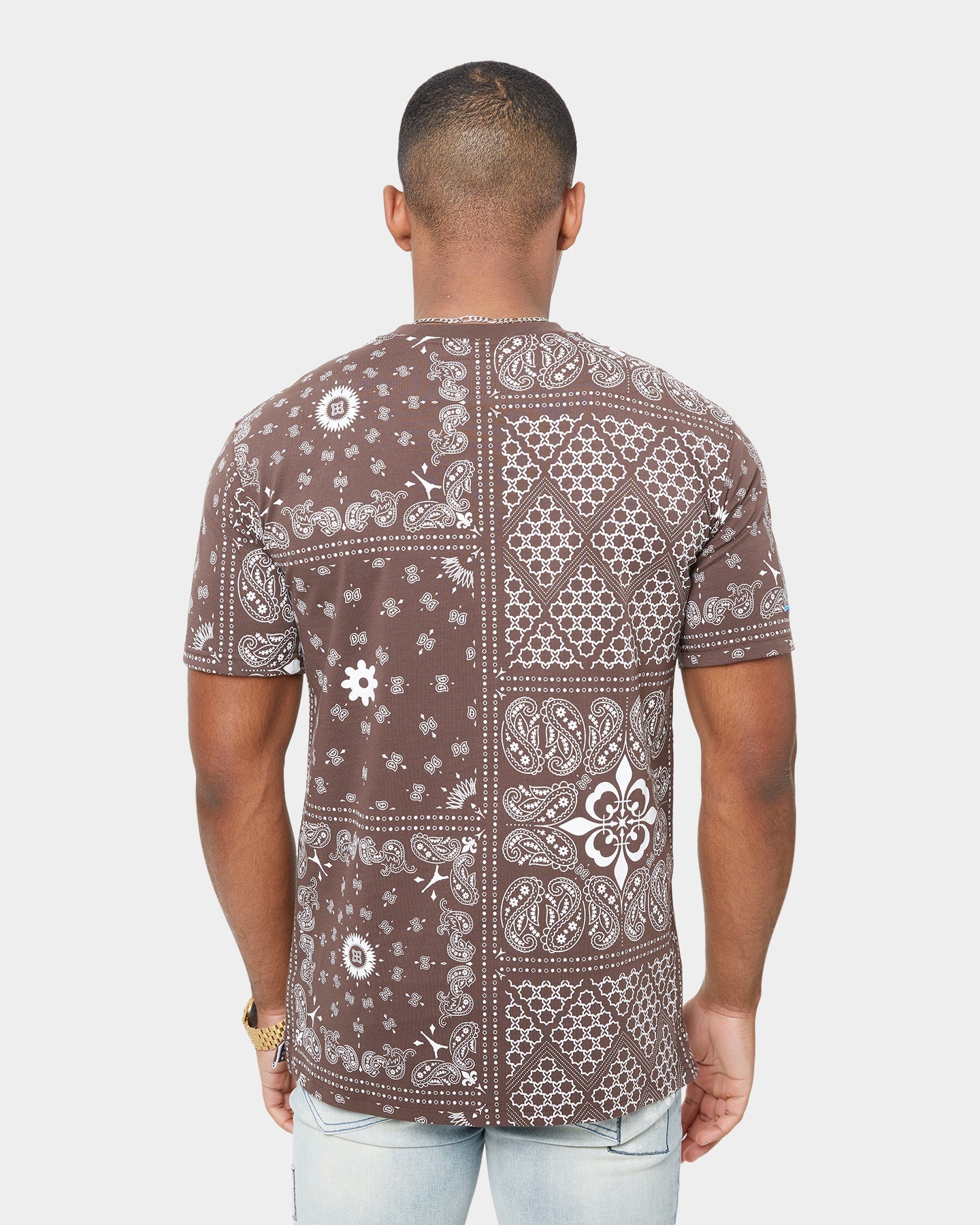 Carre Bandana Ultra Classic Short Sleeve T-Shirt Dark Brown