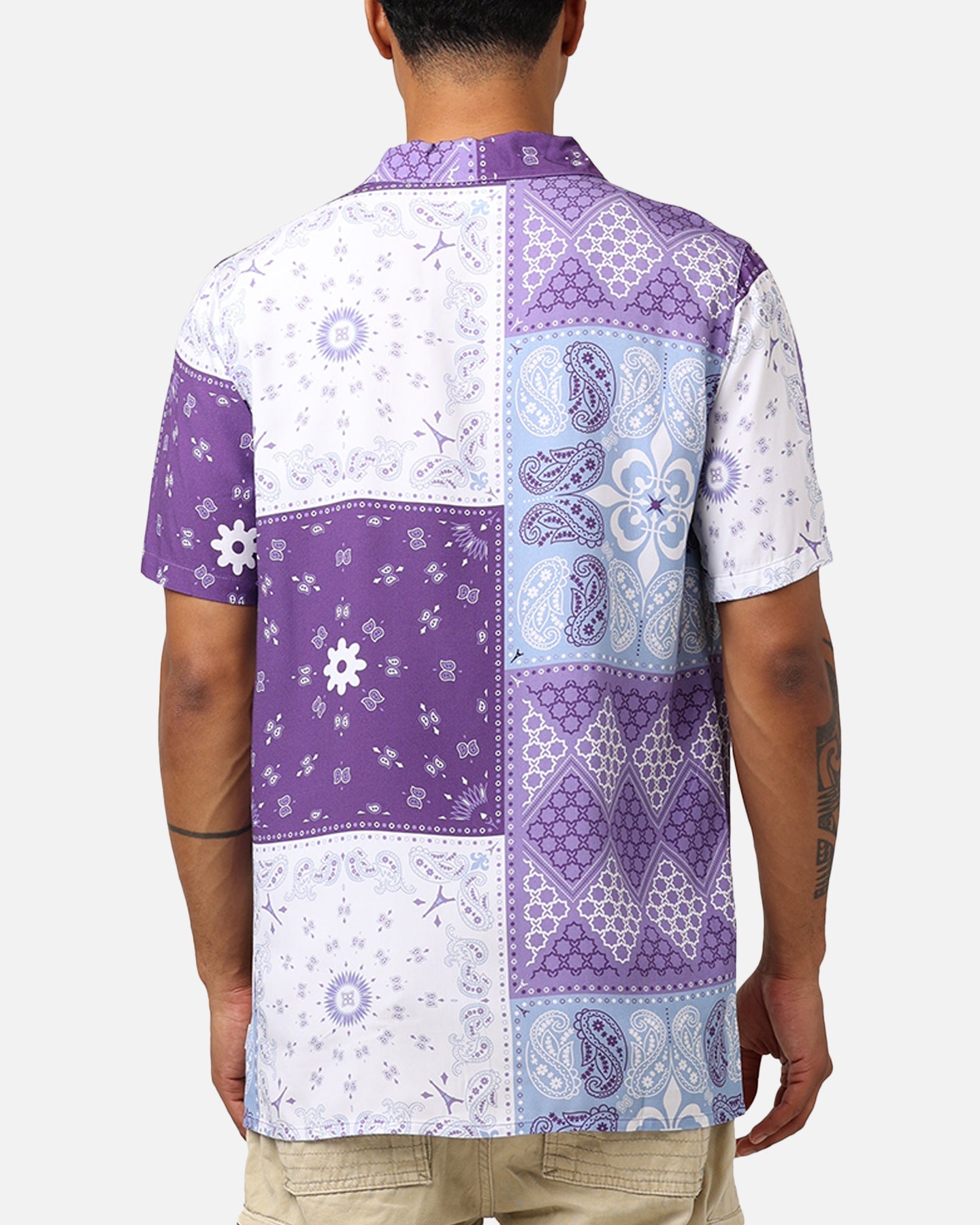 Carr√© Bandana Ultra Button Up Shirt Purple