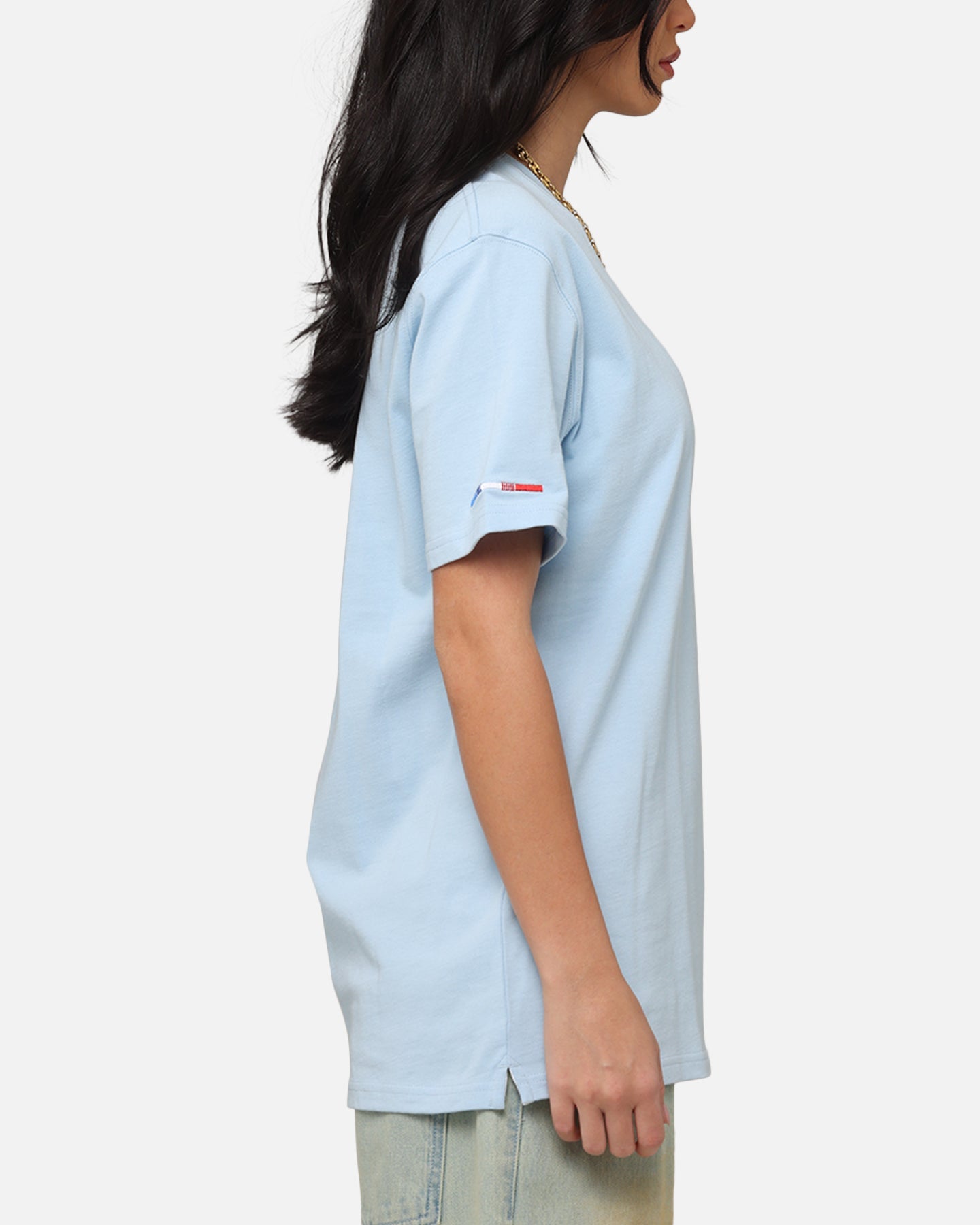 Carr√© Simplicit√© Classic Short Sleeve T-Shirt Light Blue Style001