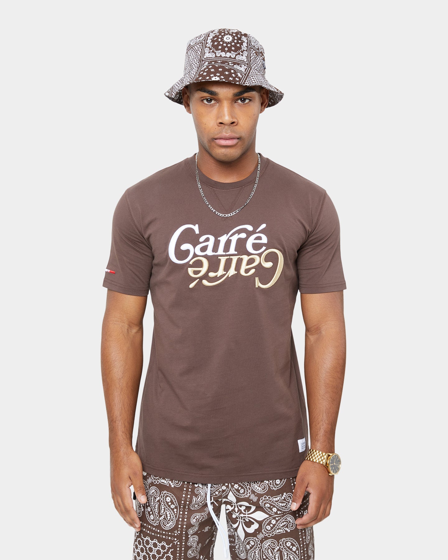 Carr√© Volle Volle Classic Short Sleeve T-Shirt Dark Brown