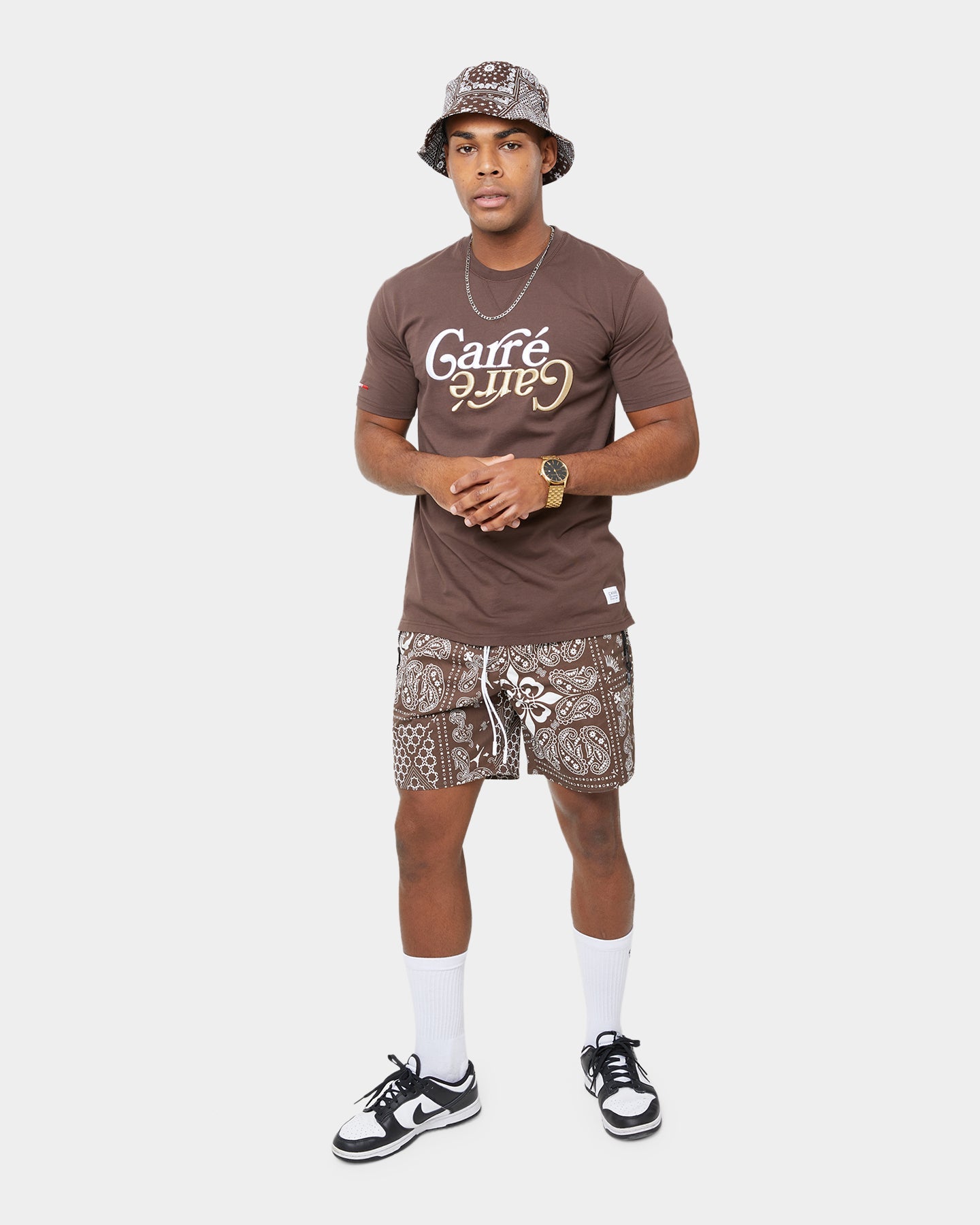 Carr√© Volle Volle Classic Short Sleeve T-Shirt Dark Brown