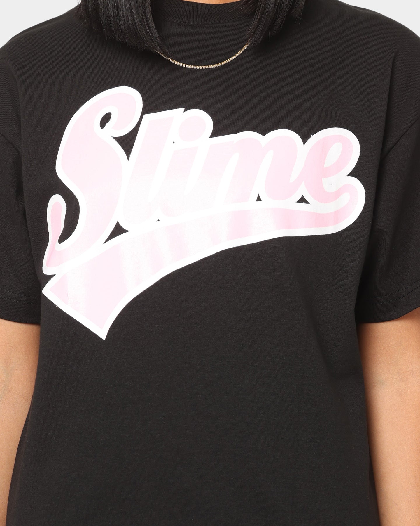 Los Angeles RadYo! Slime Cursive T-Shirt Black Style001